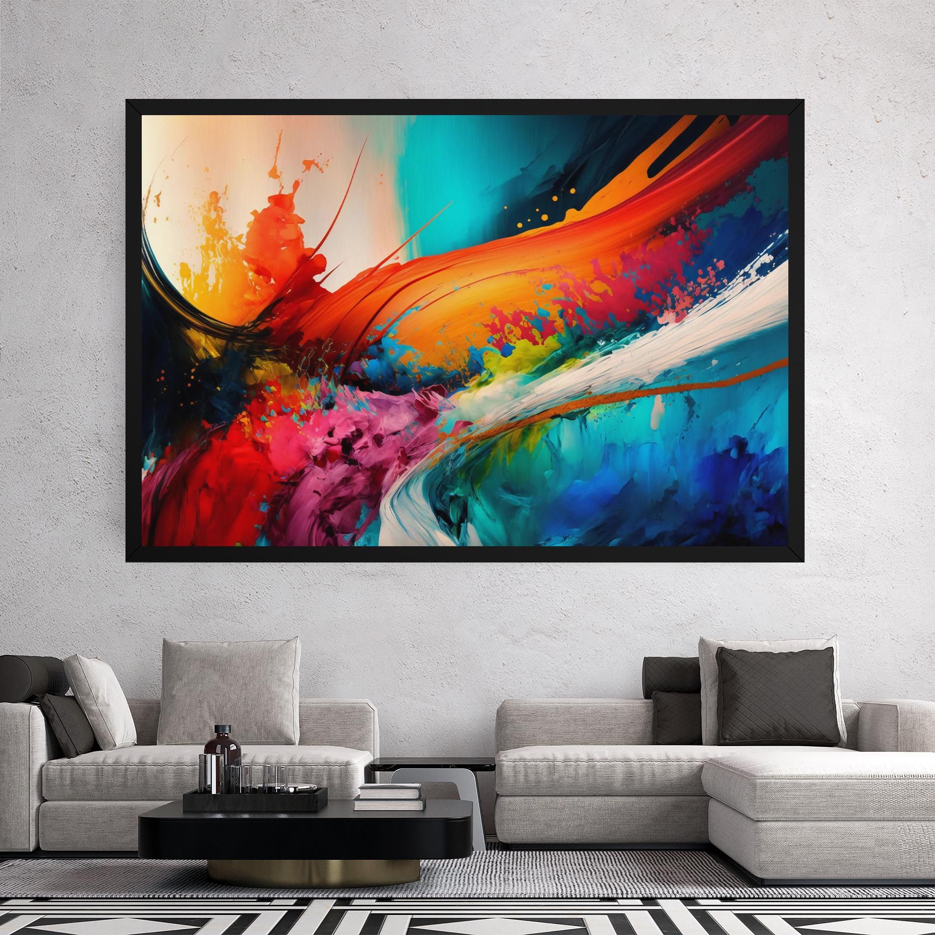 Art Brush Strokes mockup 2