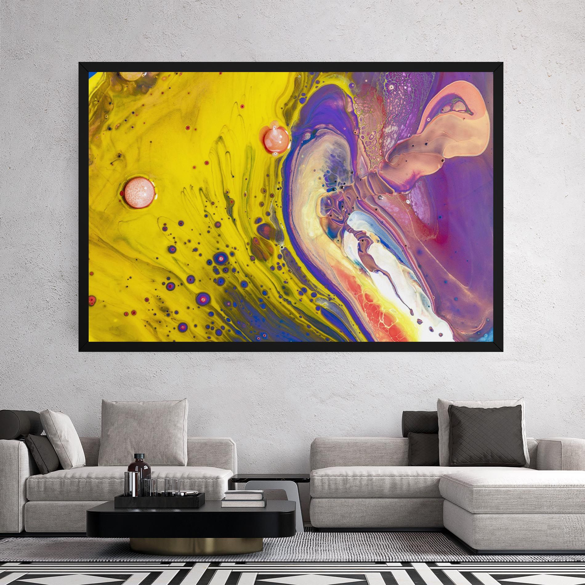 Colorful Liquid Marble mockup 2