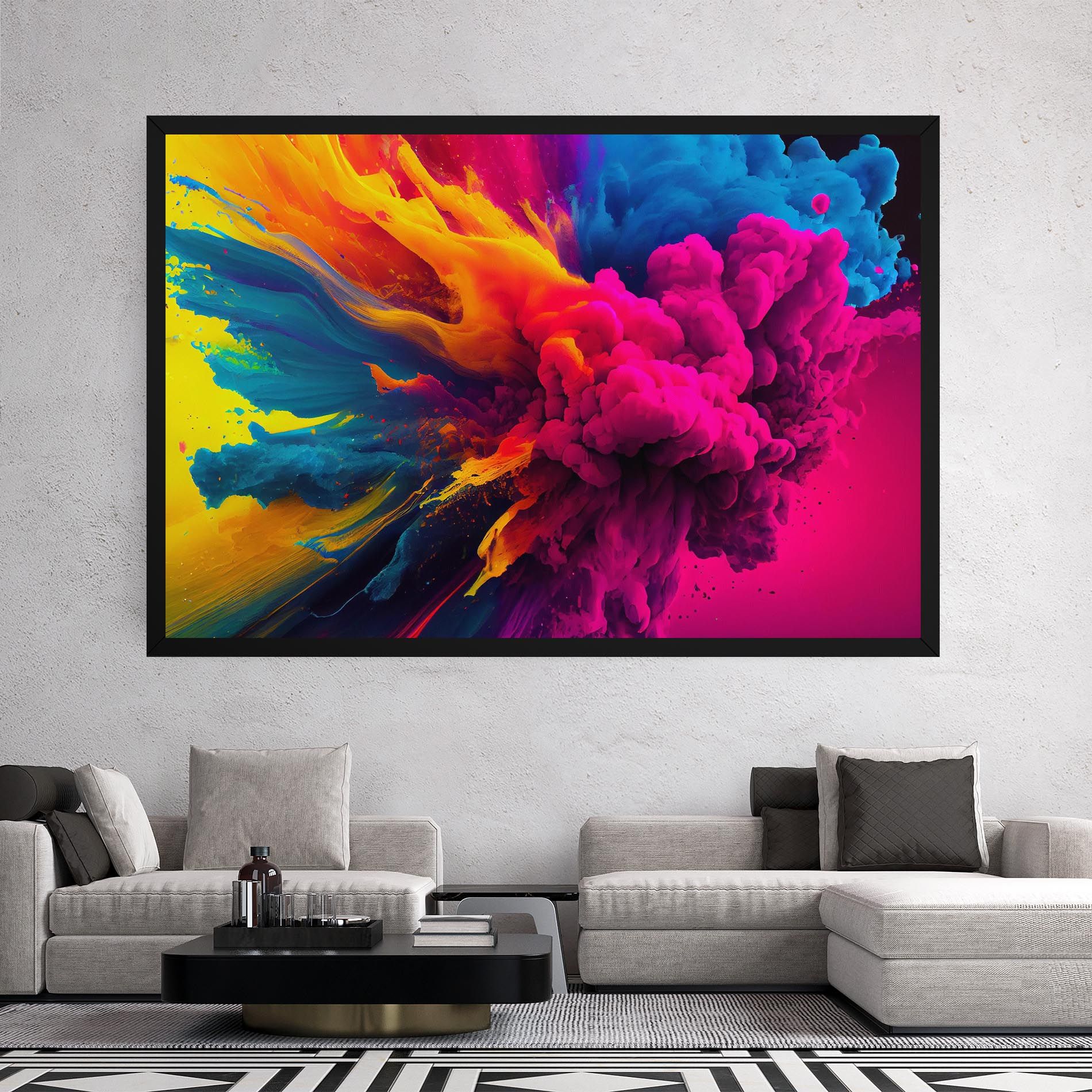 Colorful Paint Explosion mockup 2