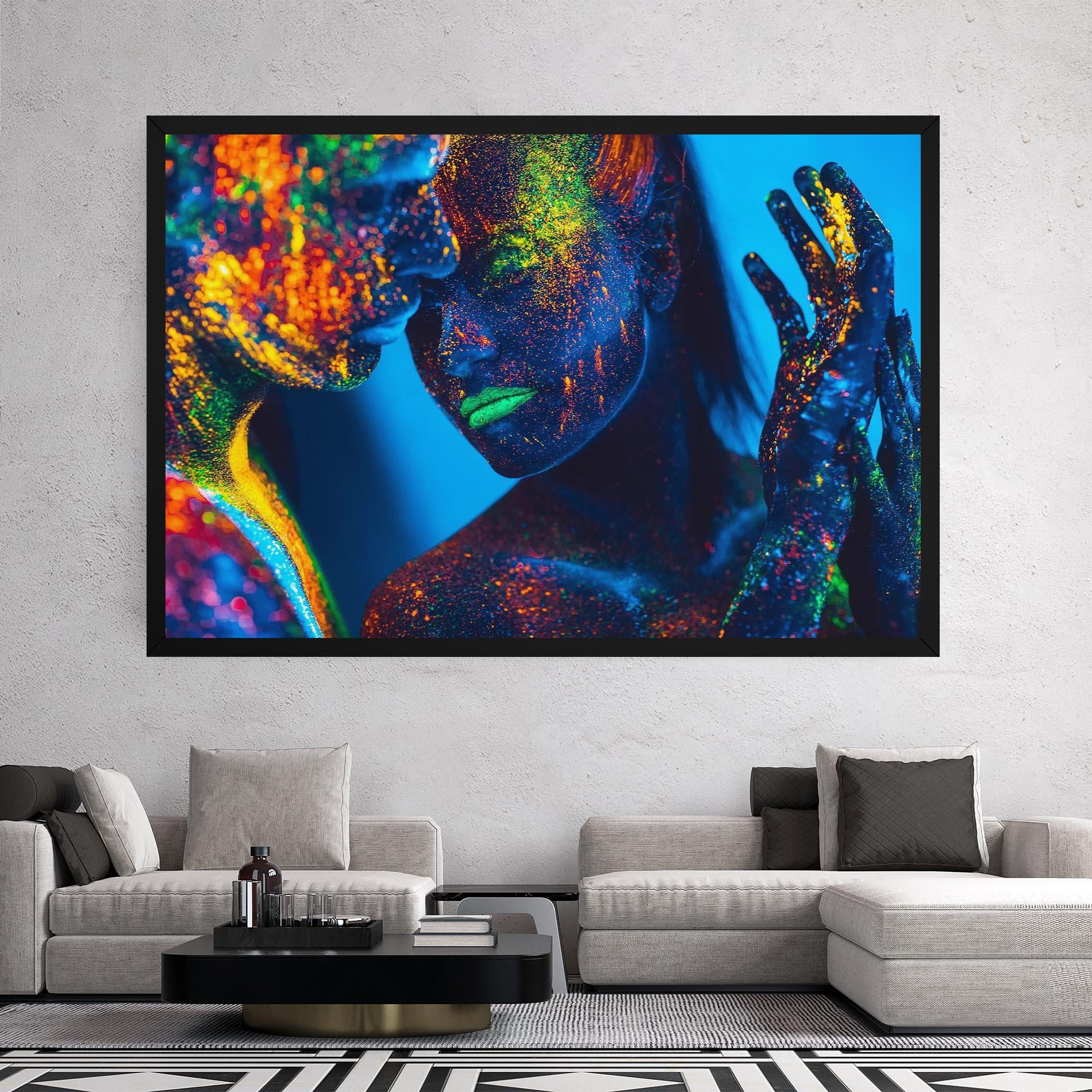 Vászonkép Fluorescent Couple mockup 2