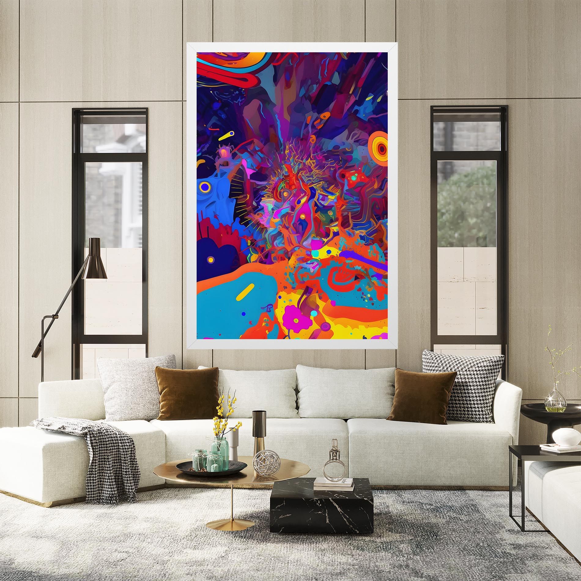 Abstract Color Work mockup 2