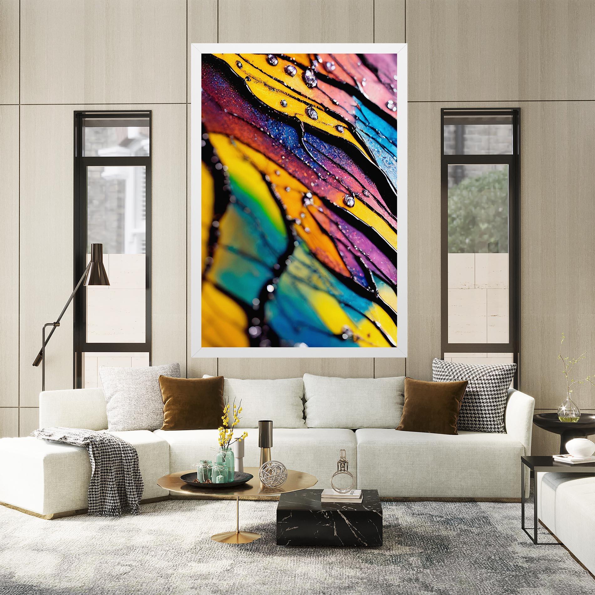 Vászonkép Beautiful Colorful Epoxy mockup 2