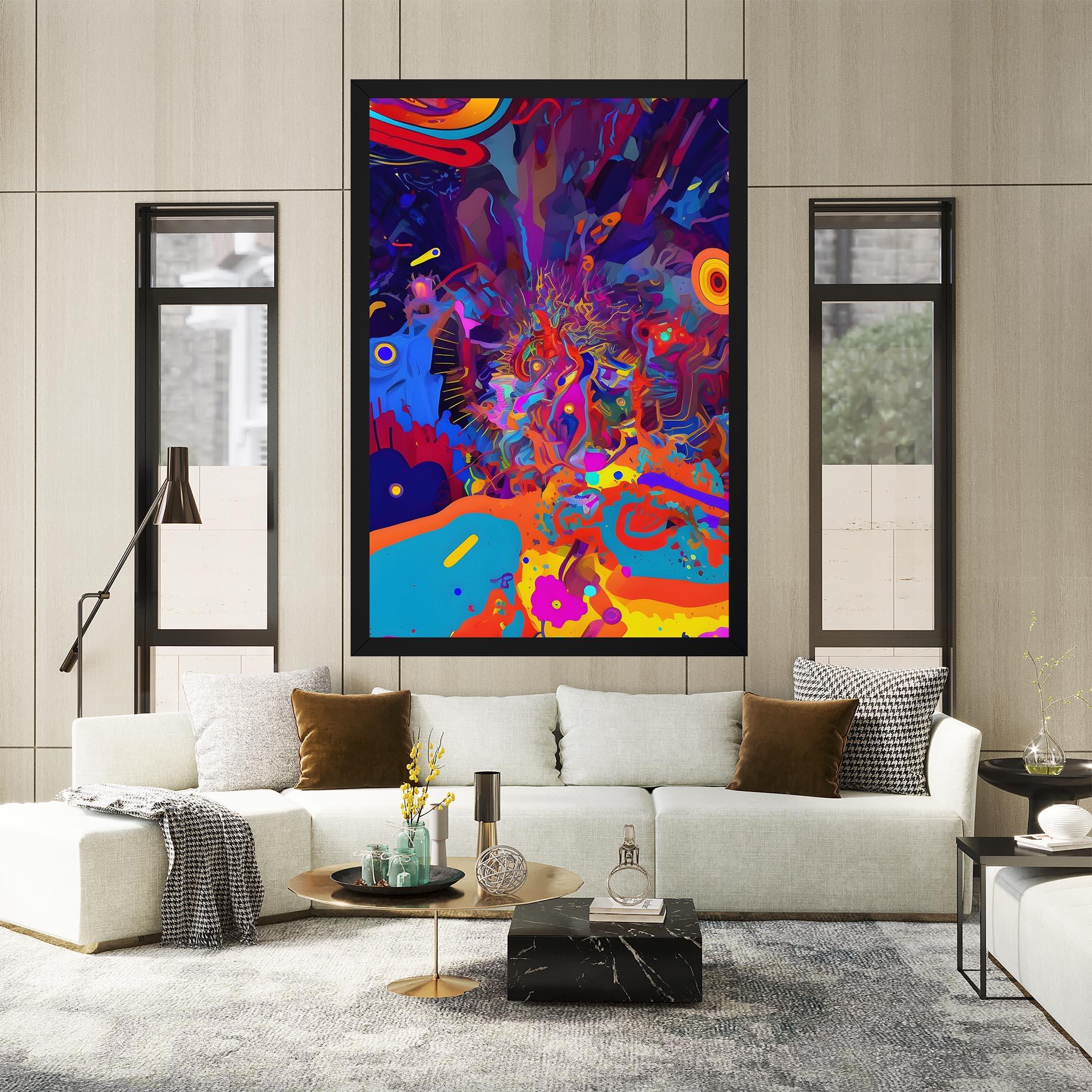 Vászonkép Abstract Color Work mockup 2