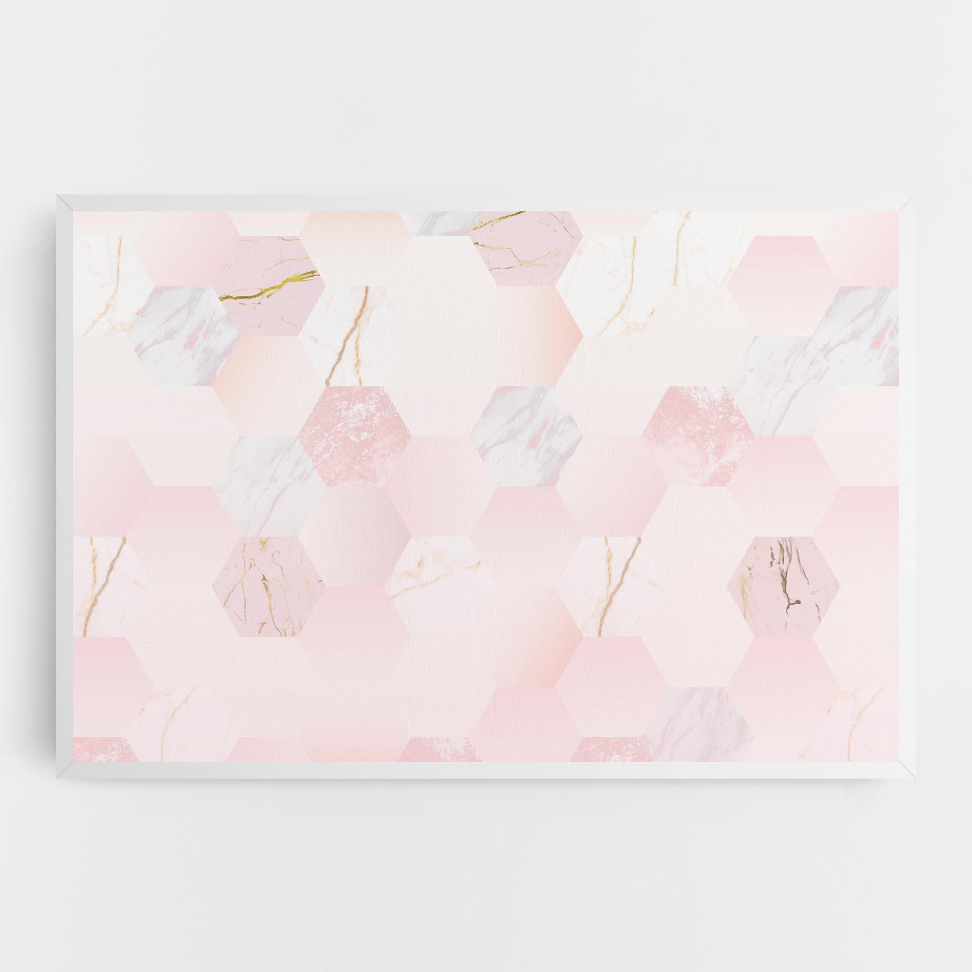Vászonkép Pink Hexanon mockup 0