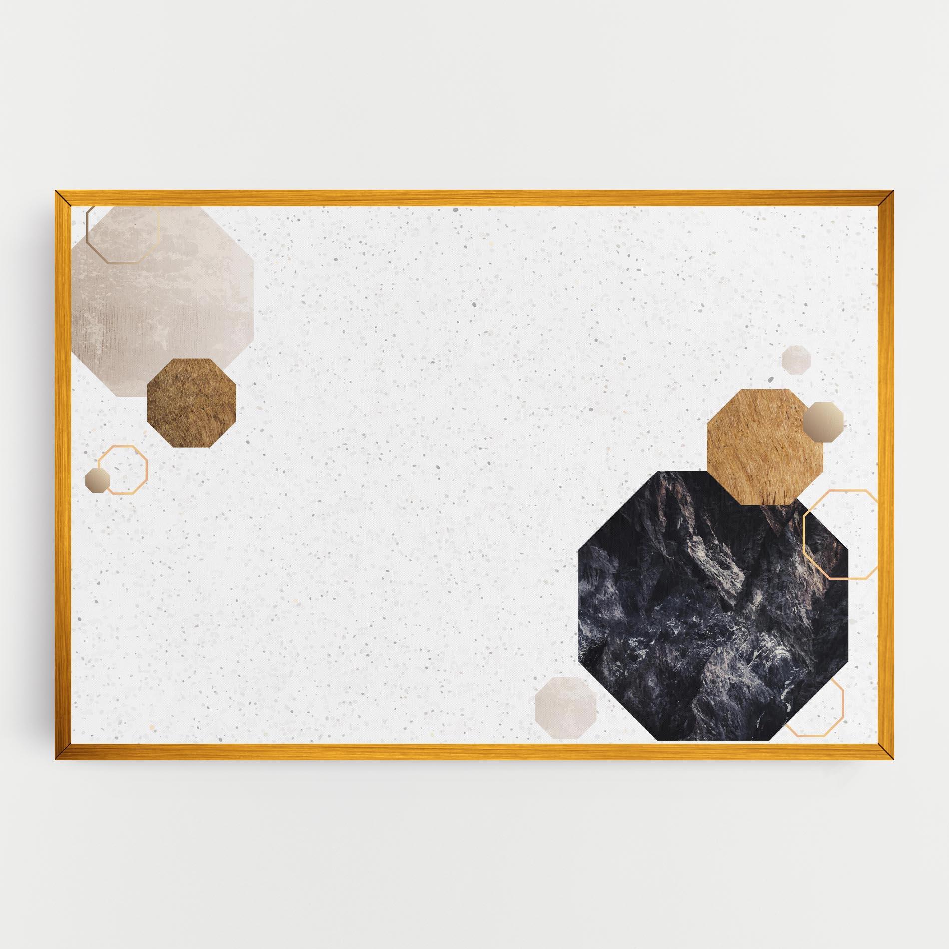 Vászonkép Big Hexagon mockup 0