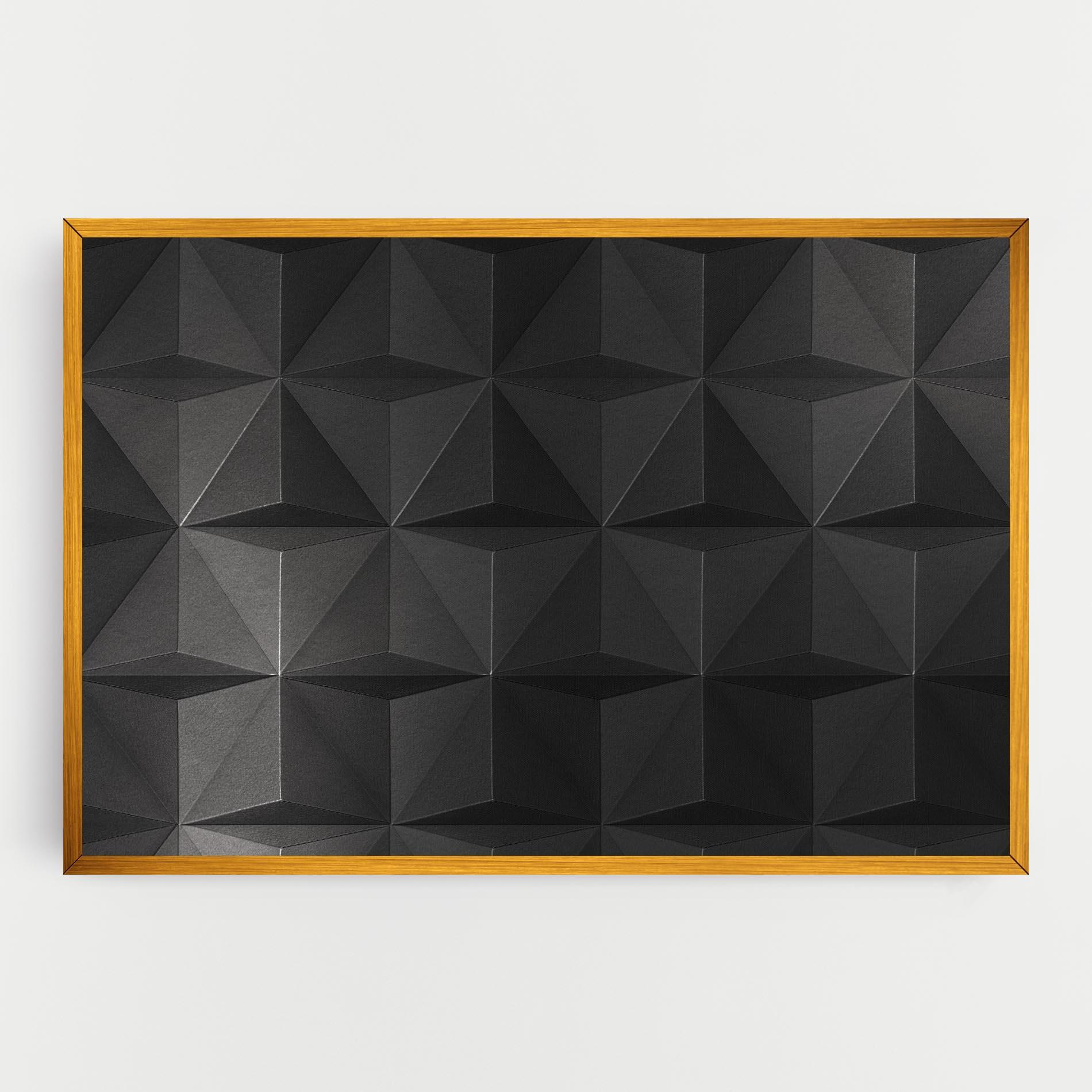 Vászonkép Black Shade Triangle mockup 0