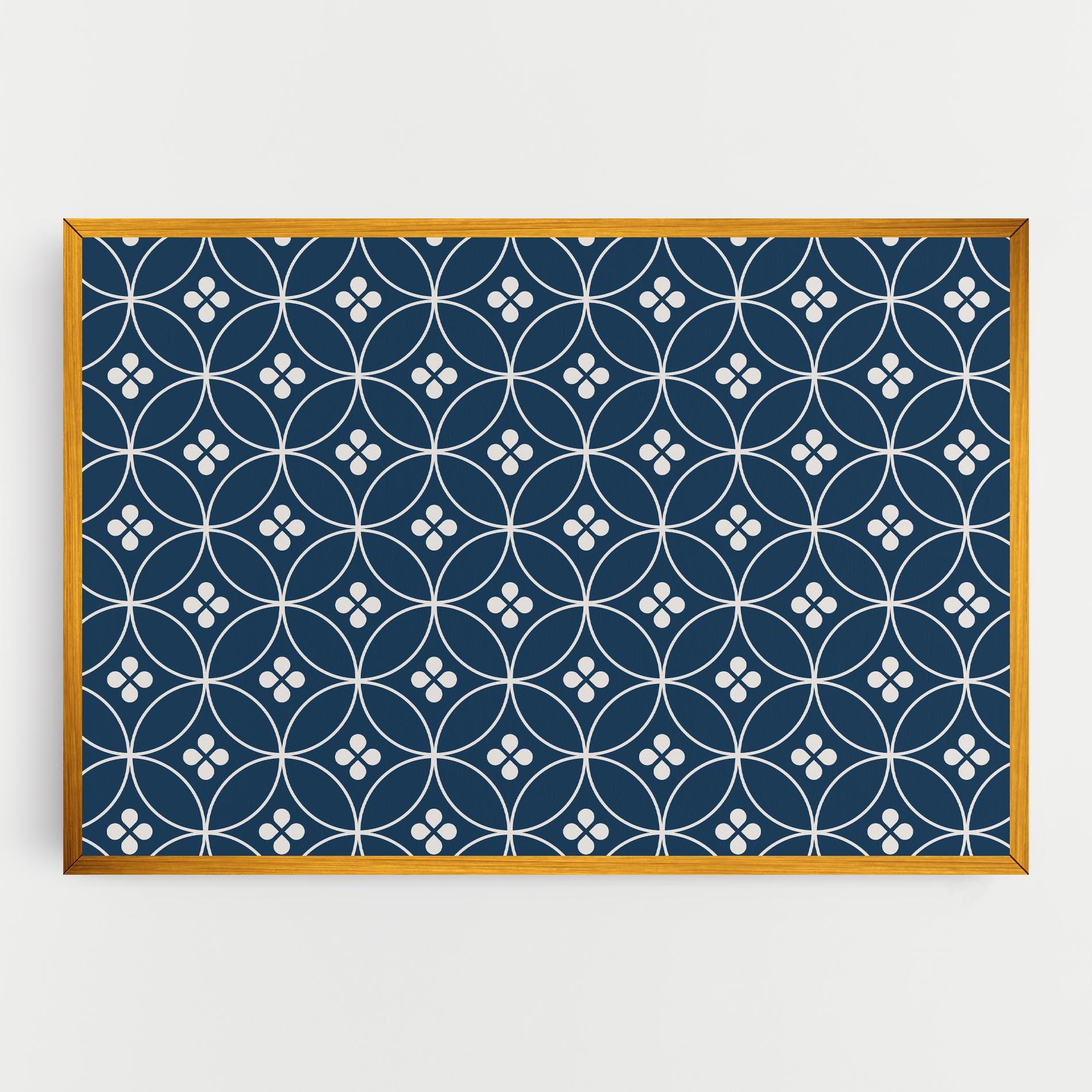 Vászonkép Blue Circle mockup 0