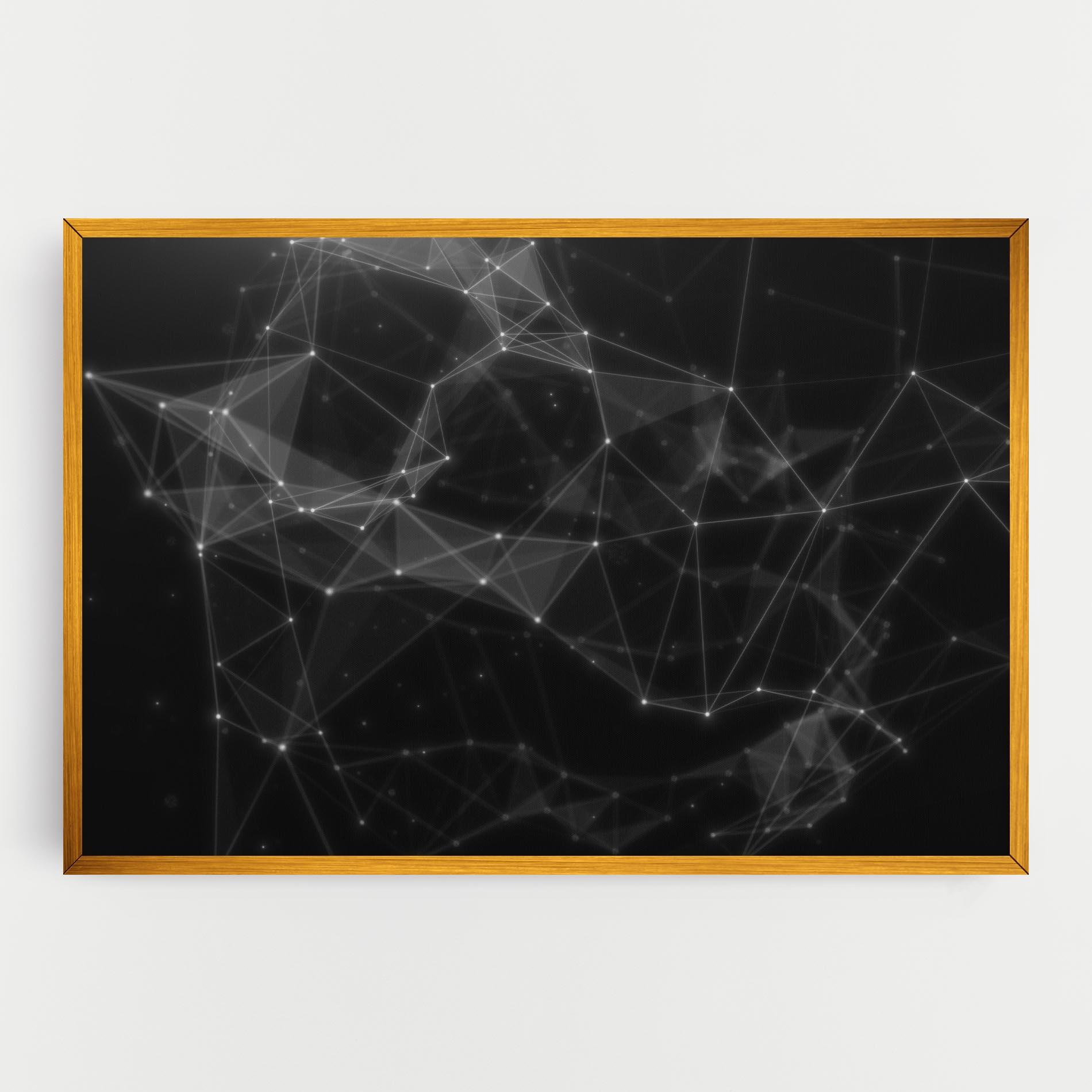 Vászonkép Connecting Lines mockup 0