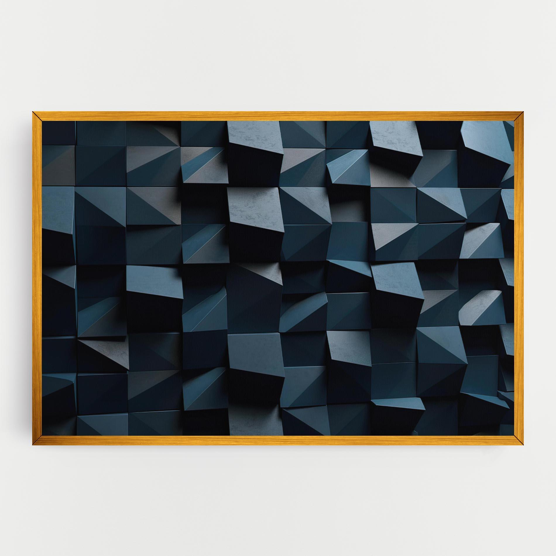 Vászonkép Dark Blue Square mockup 0