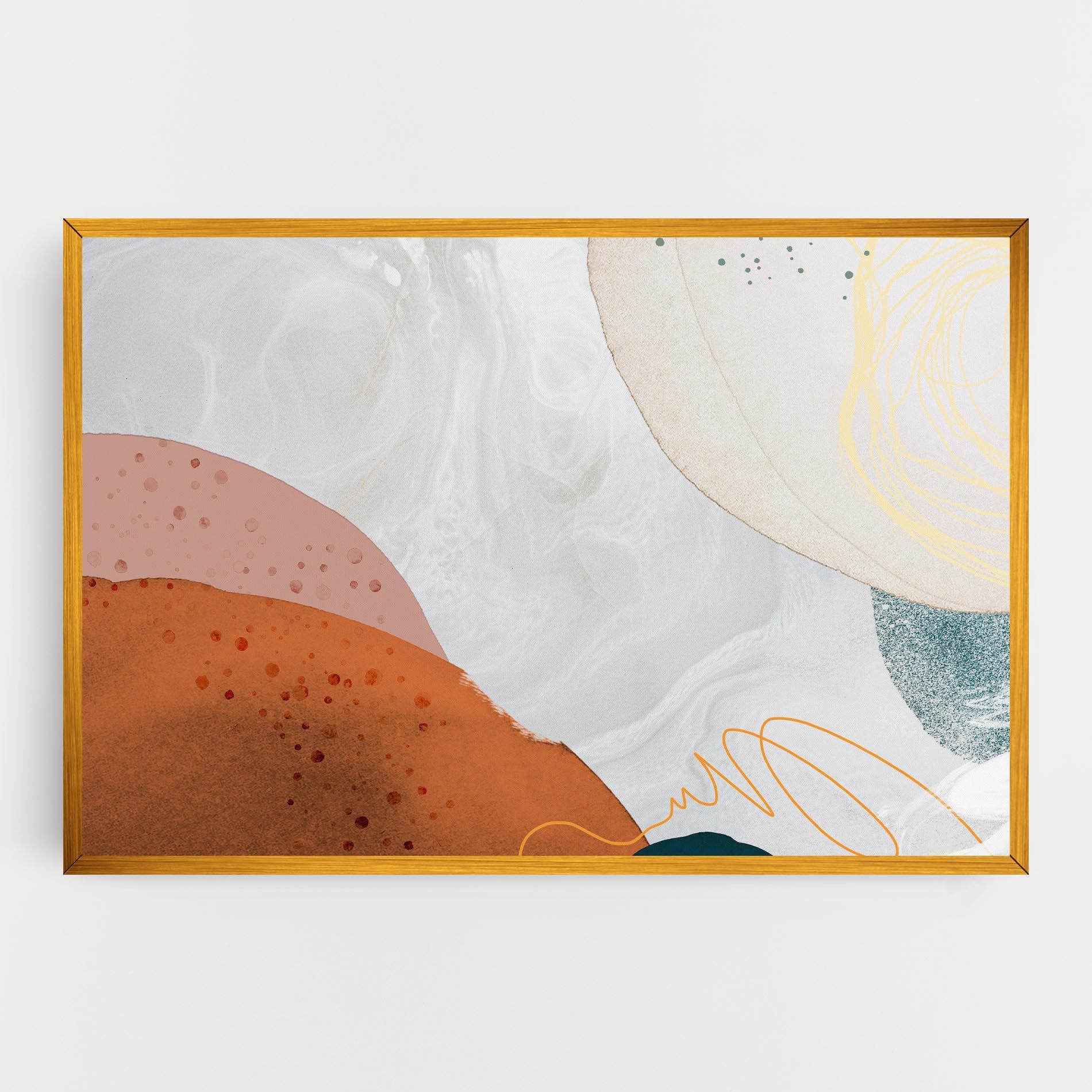 Vászonkép Orange Yellow Line mockup 0