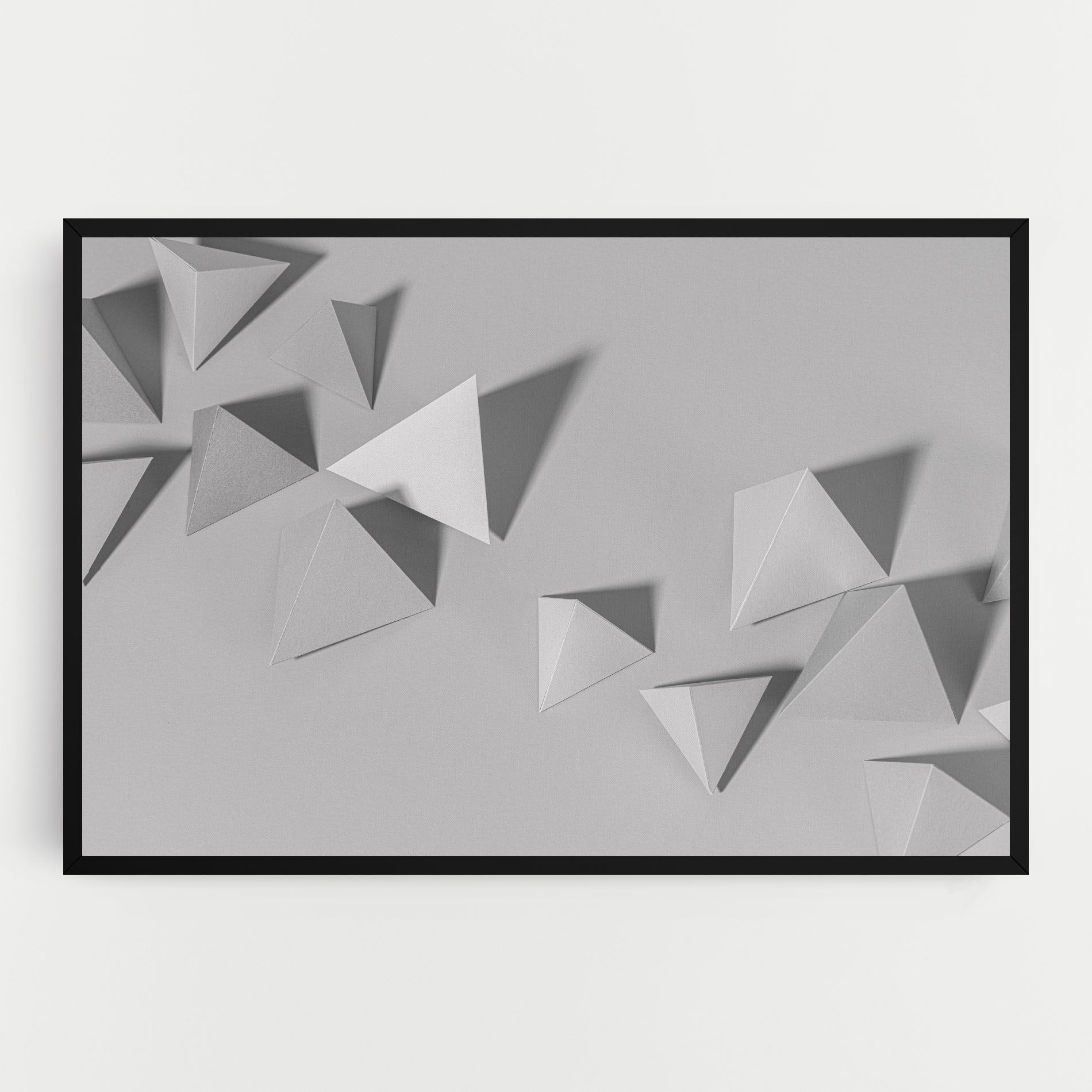 3d White Triangle mockup 0