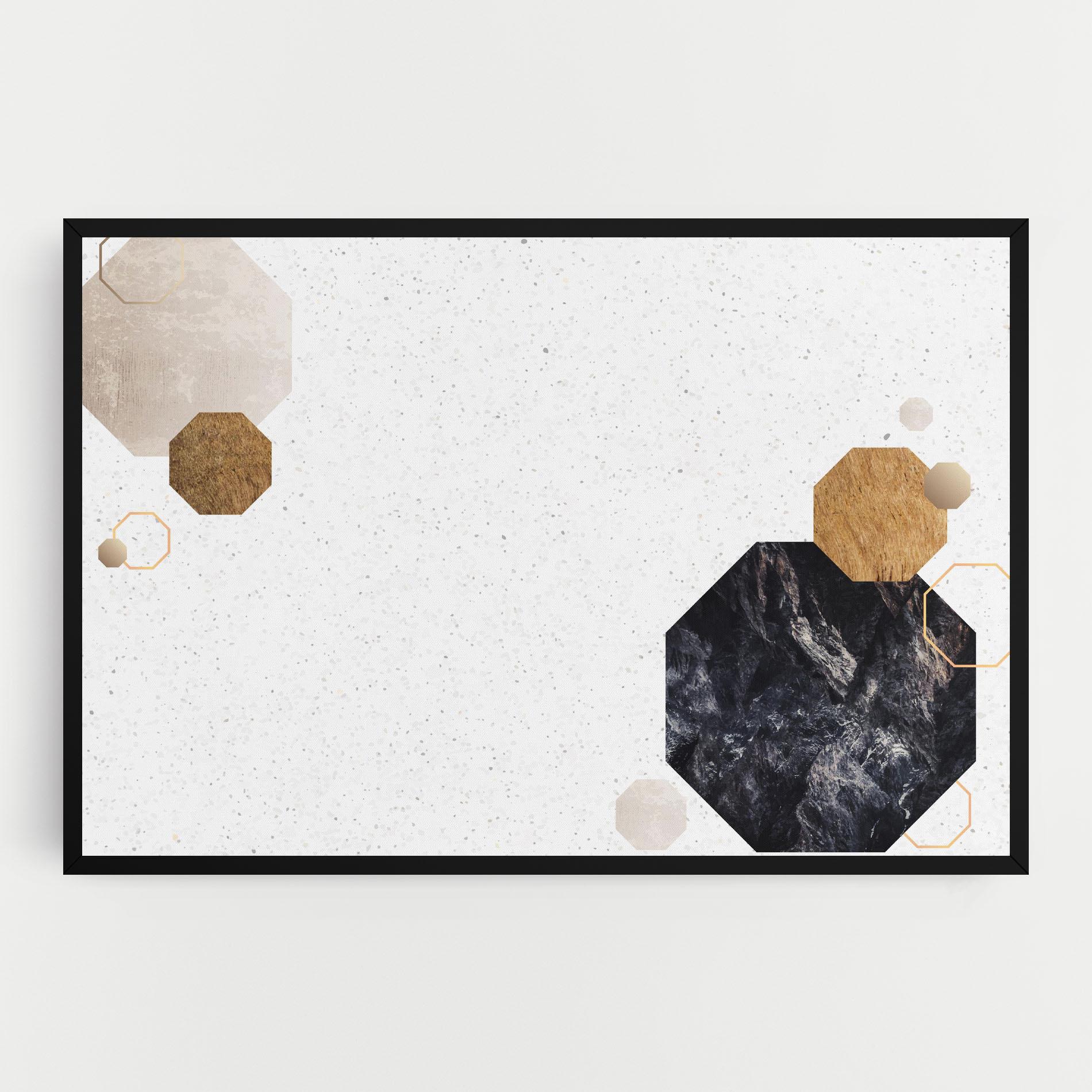 Vászonkép Big Hexagon mockup 0