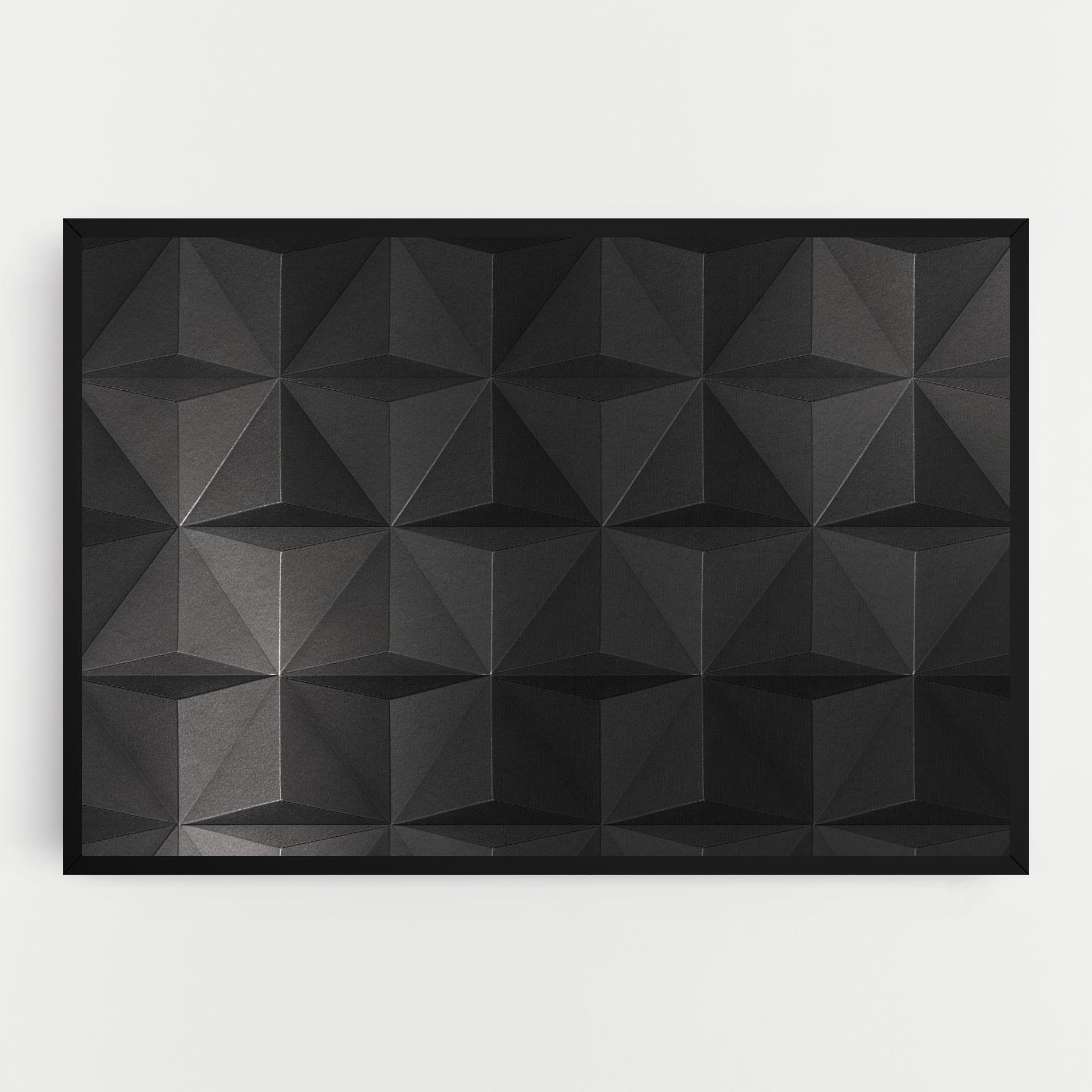 Vászonkép Black Shade Triangle mockup 0