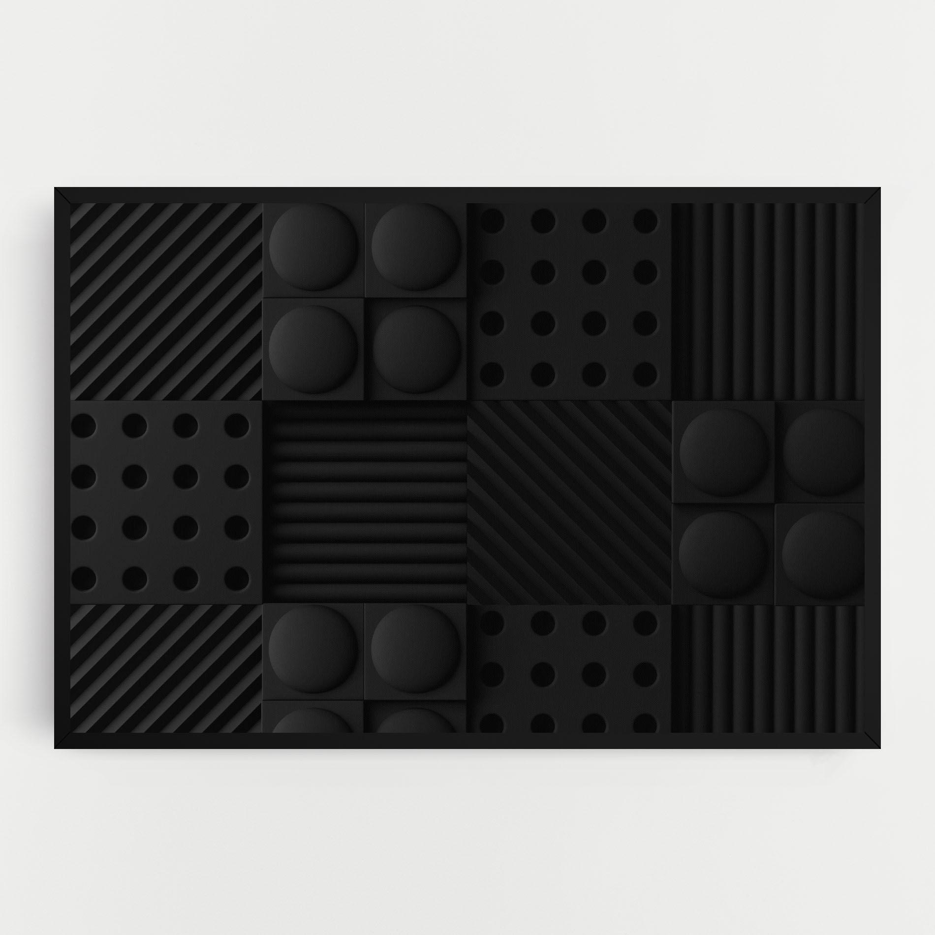 Vászonkép Black Square Circle mockup 0