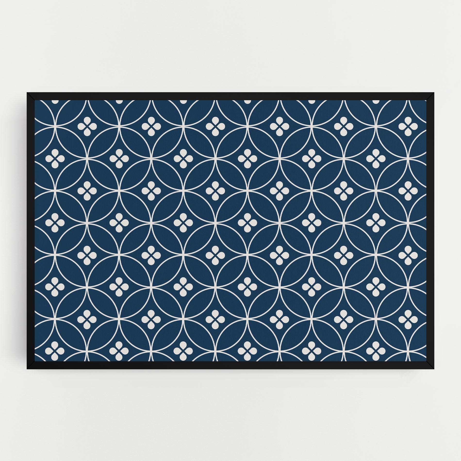 Vászonkép Blue Circle mockup 0