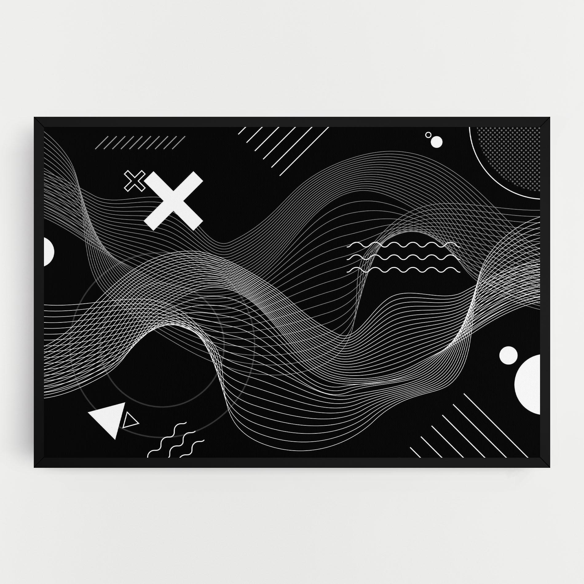 Vászonkép Geometric Lines mockup 0