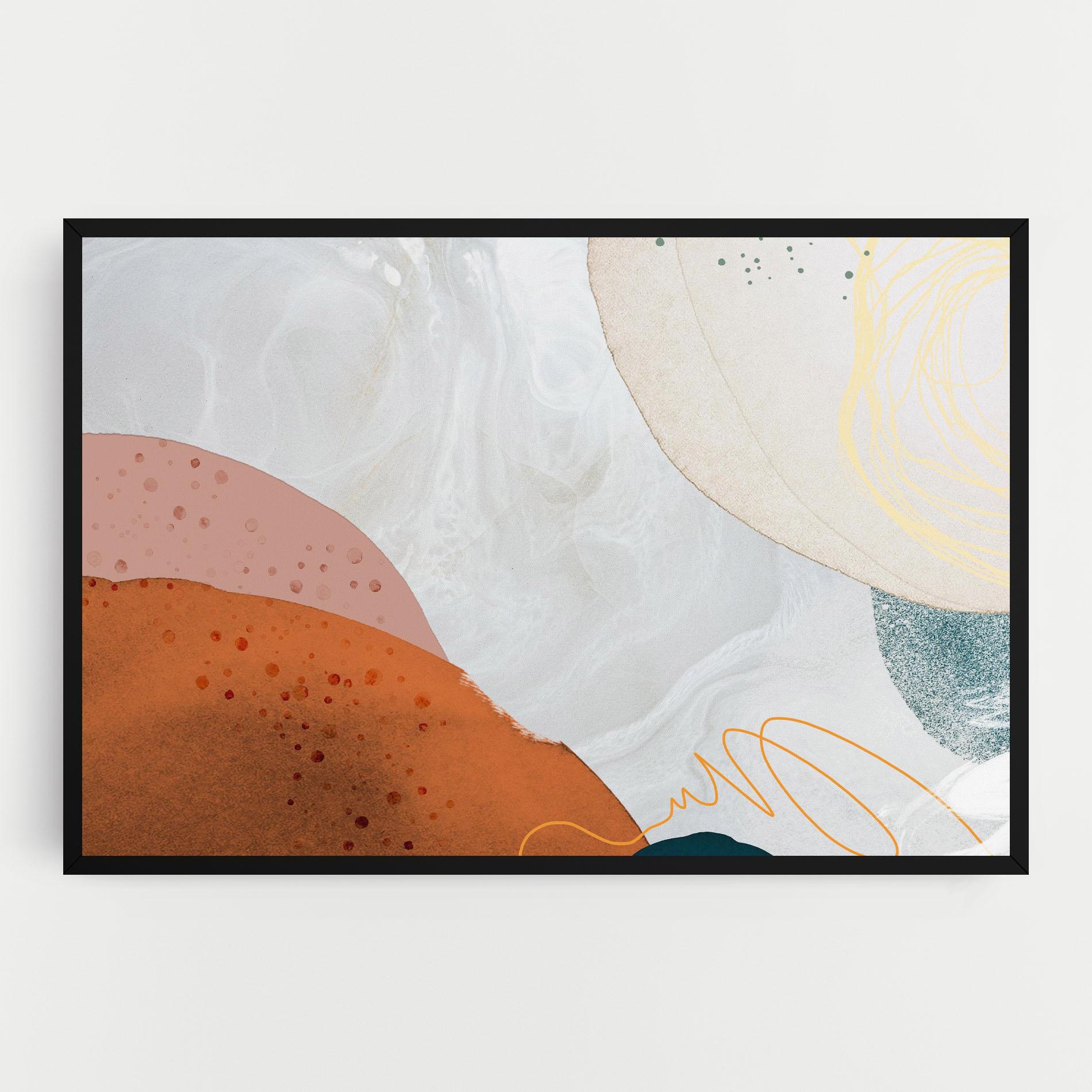 Vászonkép Orange Yellow Line mockup 0