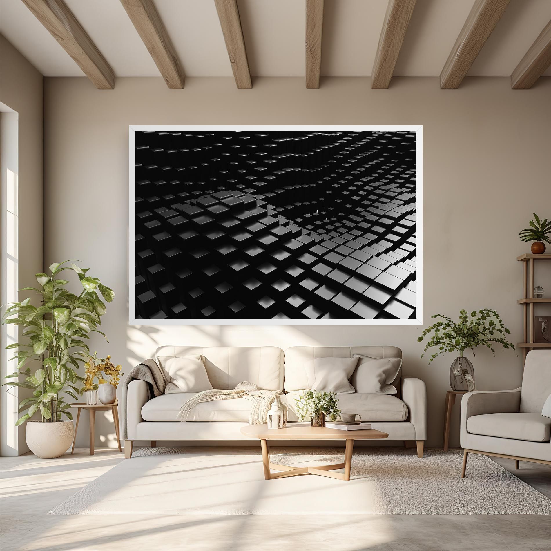 Black Square Wave mockup 6