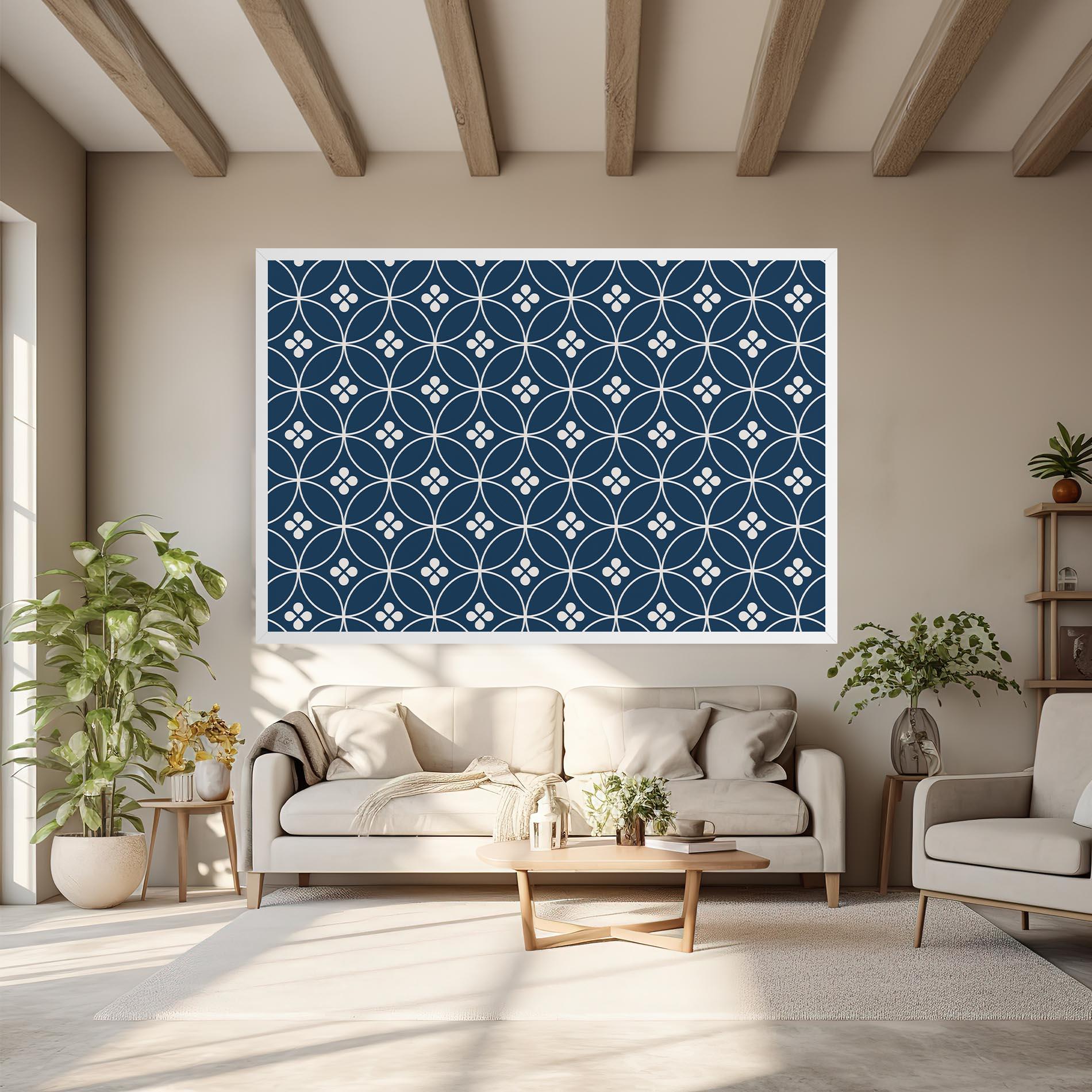 Vászonkép Blue Circle mockup 6