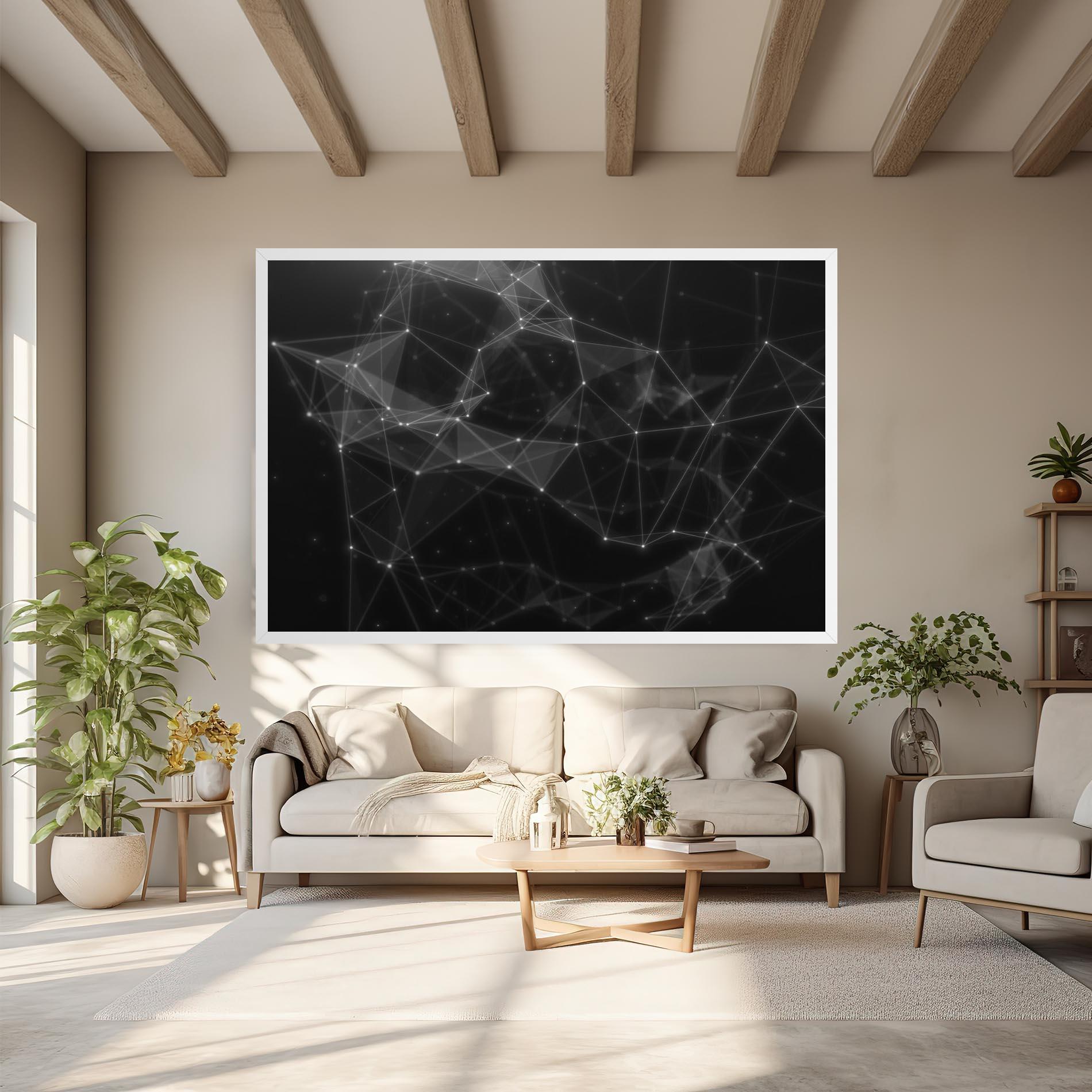 Vászonkép Connecting Lines mockup 6