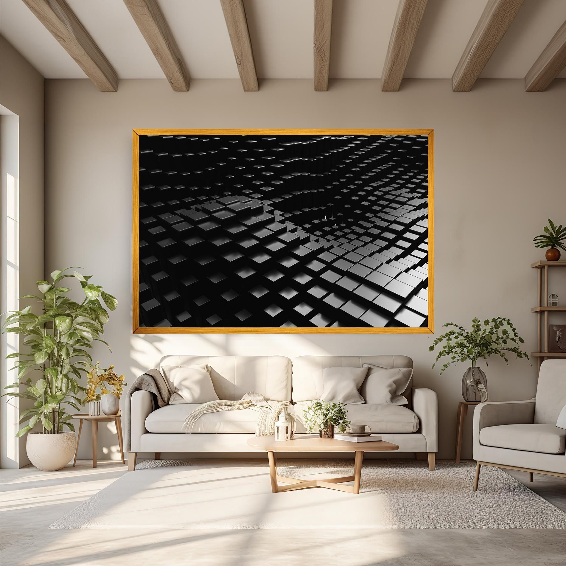 Black Square Wave mockup 6