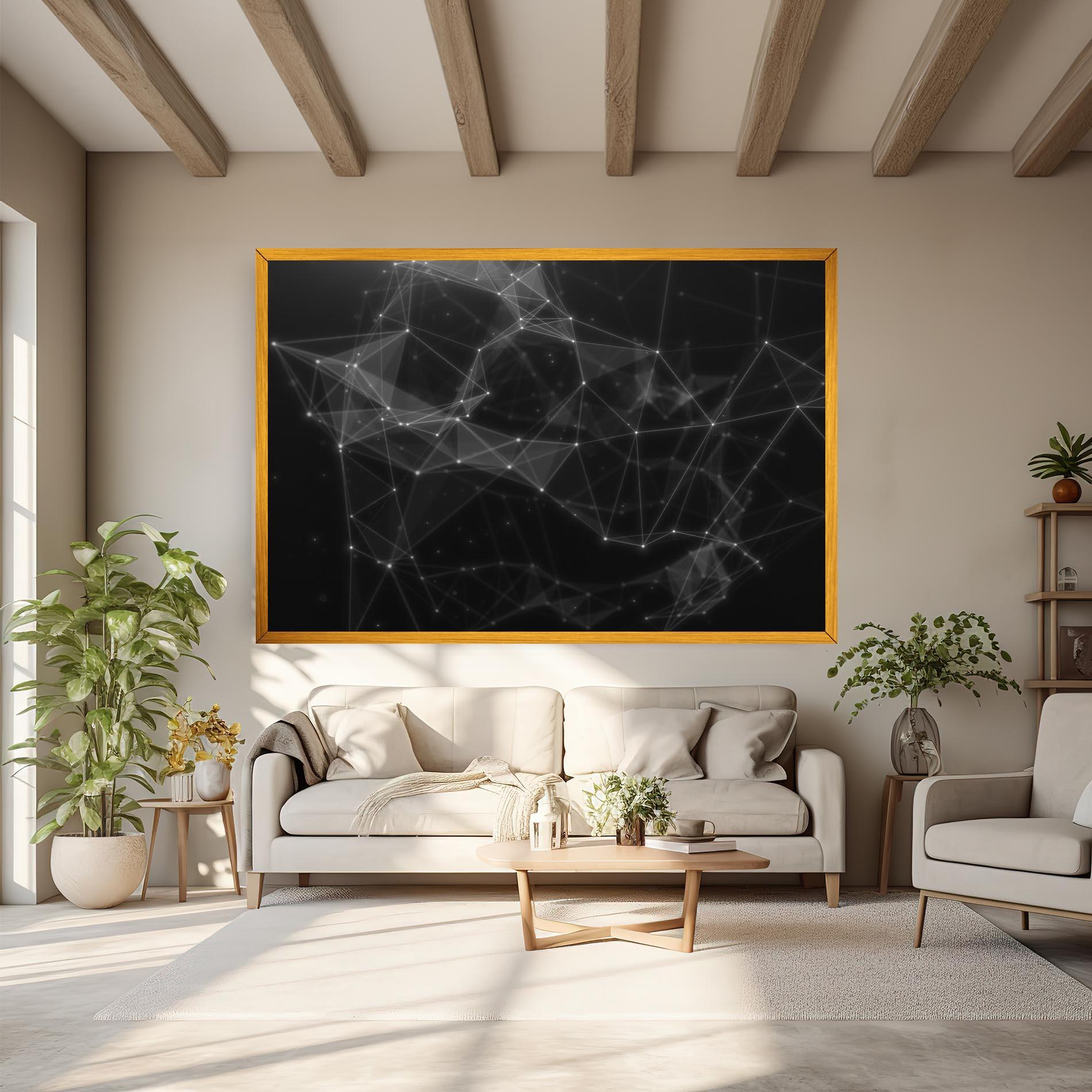 Vászonkép Connecting Lines mockup 6