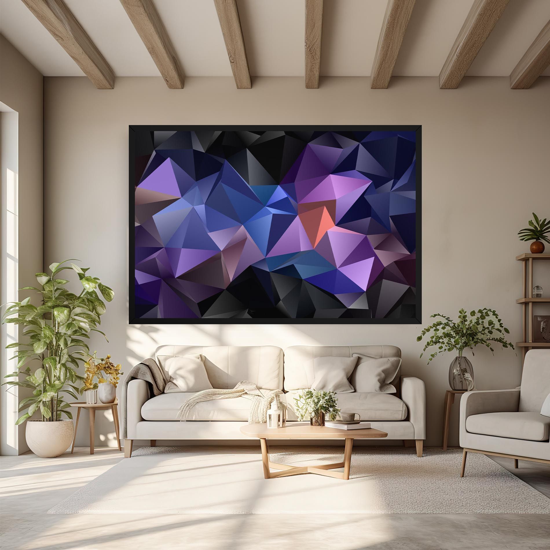 Black Purple Triangle mockup 6