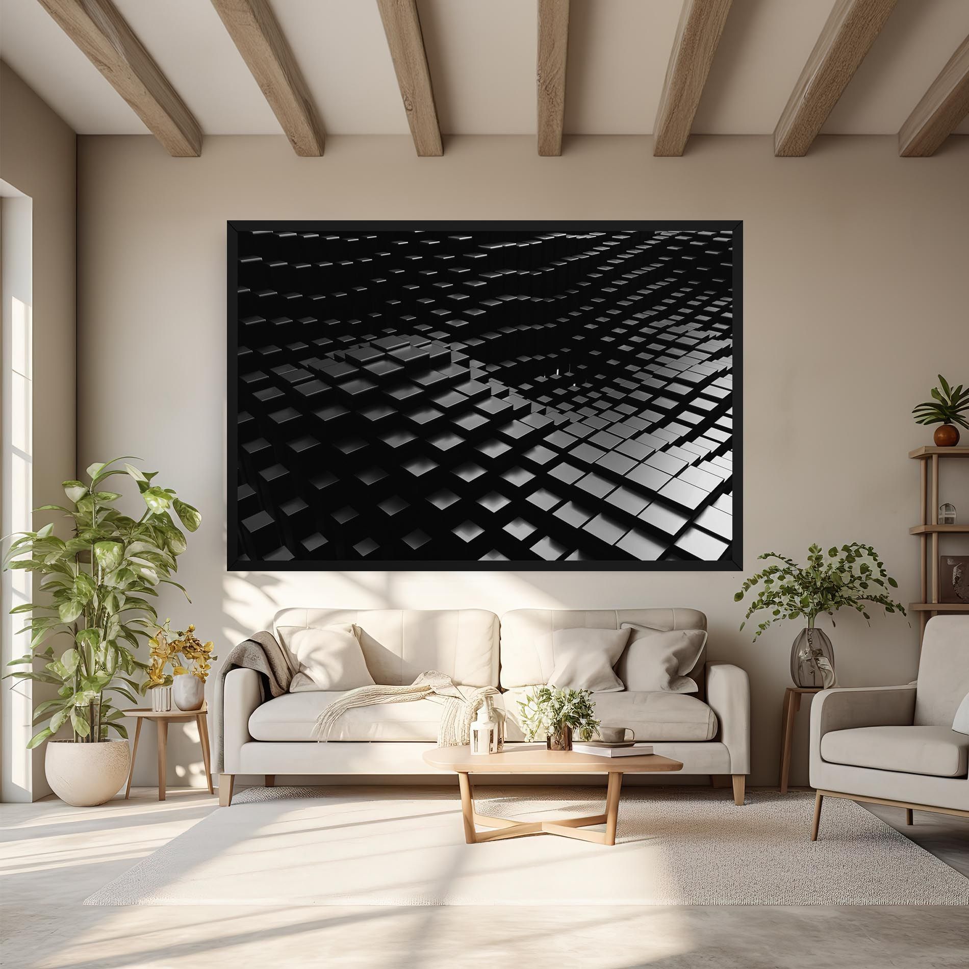 Black Square Wave mockup 6