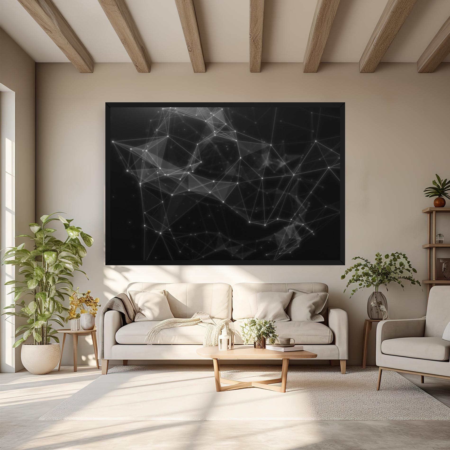 Vászonkép Connecting Lines mockup 6