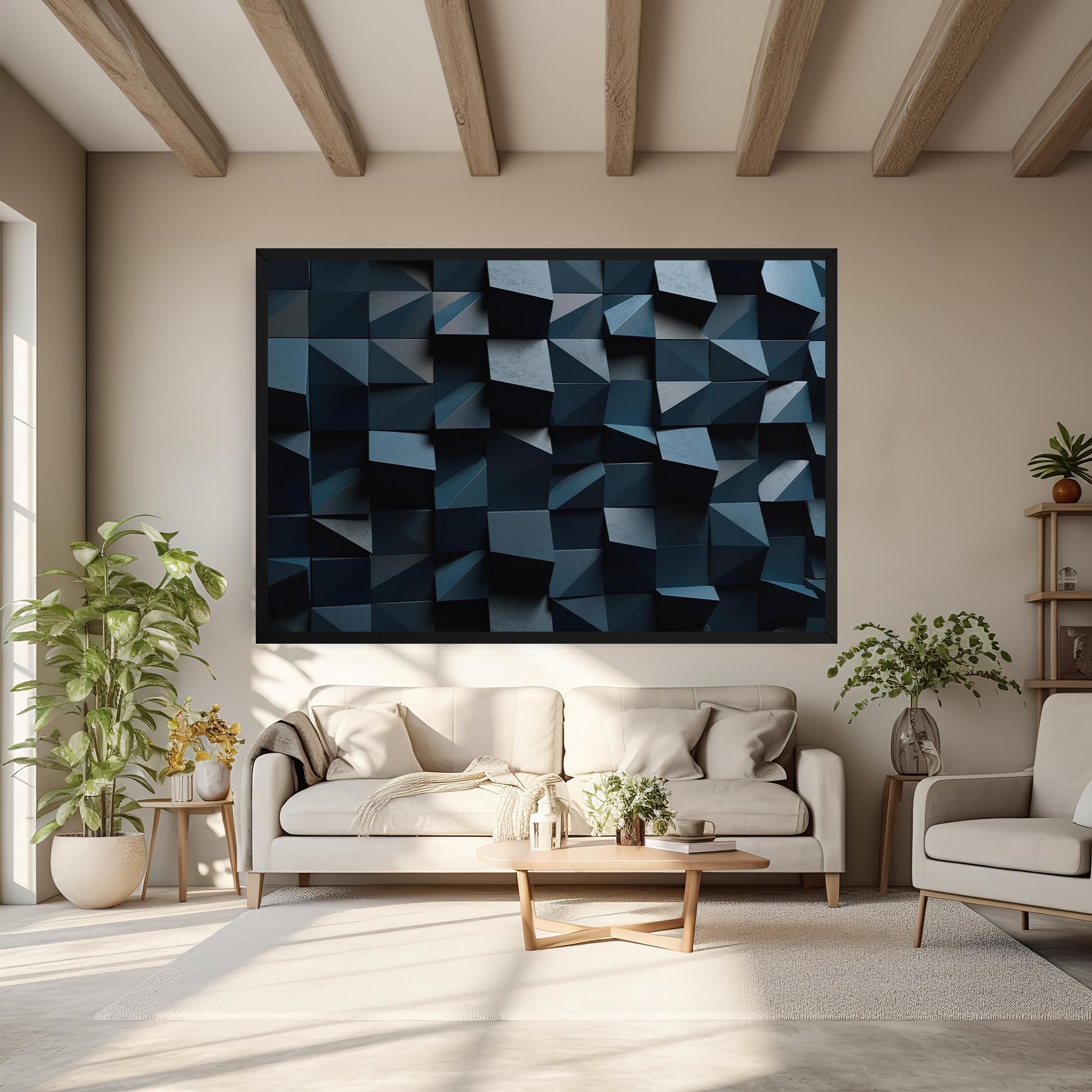 Dark Blue Square mockup 6