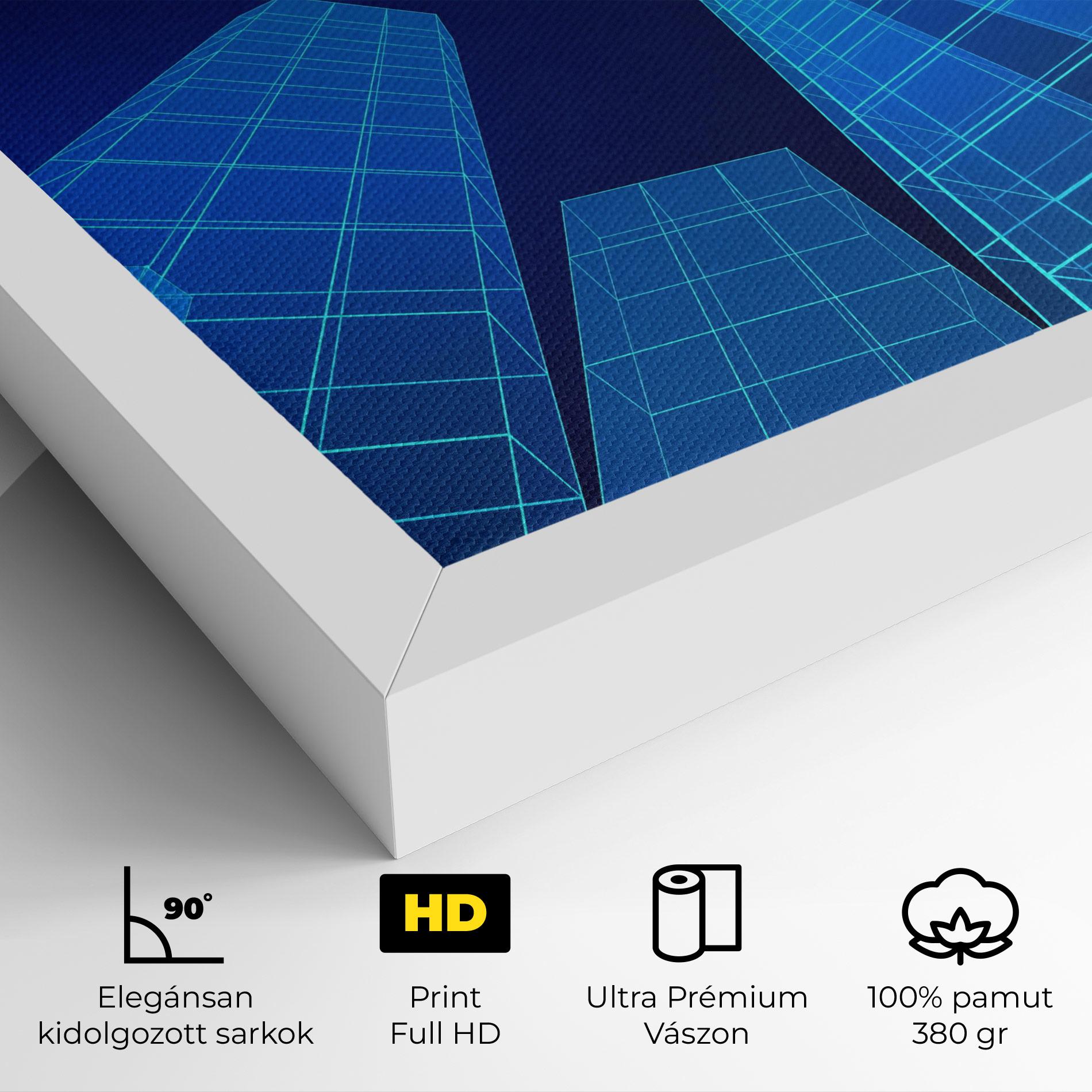 Vászonkép Blue Buildings mockup 4