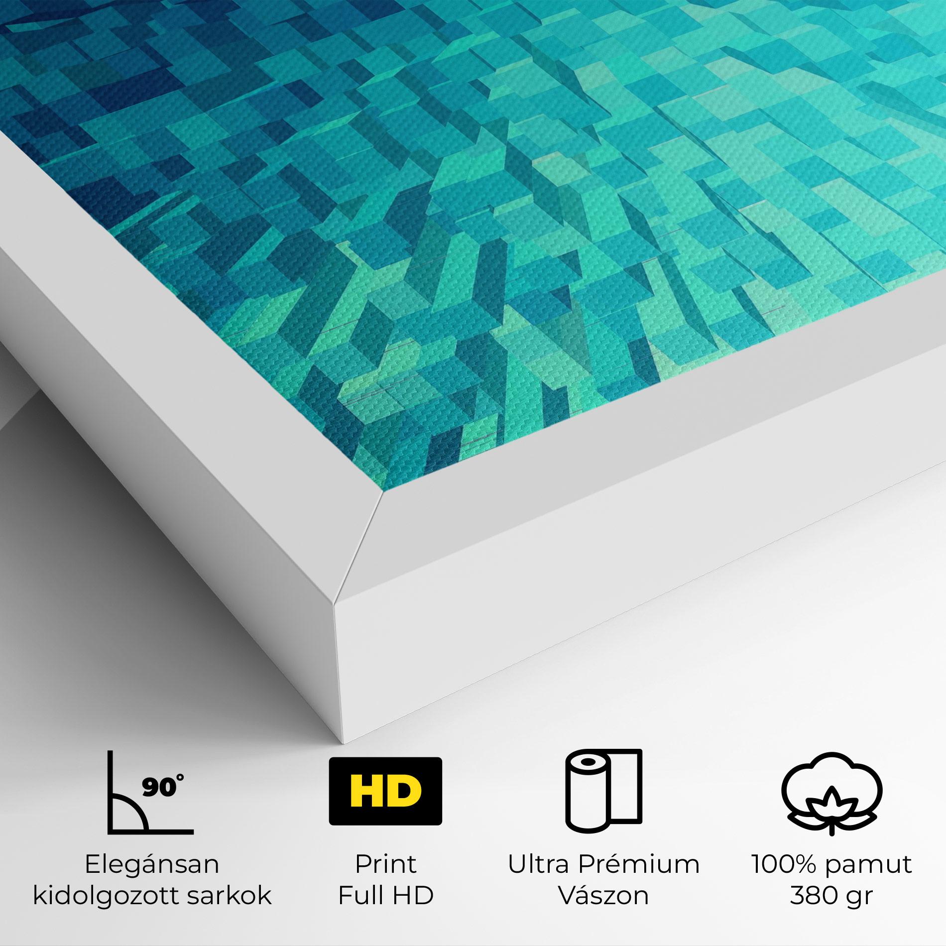 Vászonkép Blue Square Mix mockup 4