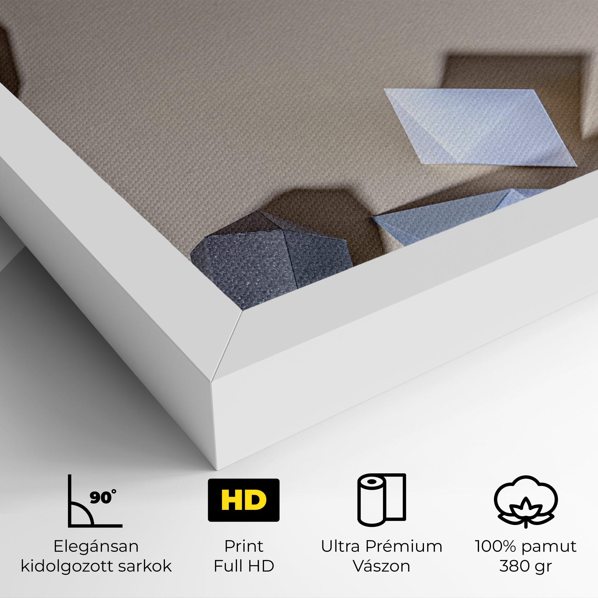 Vászonkép Geometric 3d Shapes mockup 4