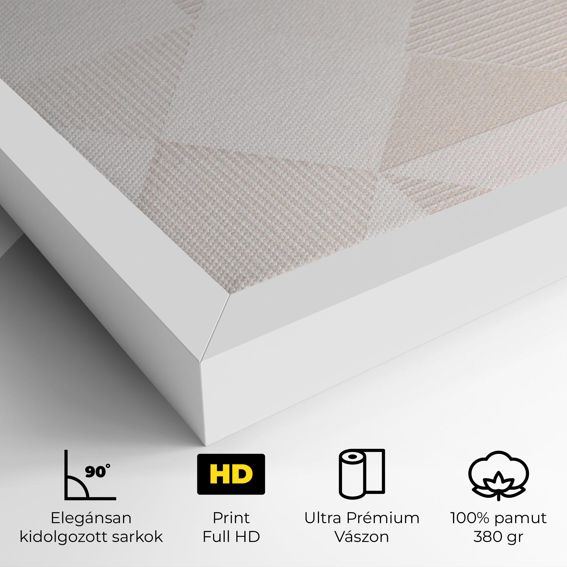 Vászonkép Light Cream Rhombus mockup 4