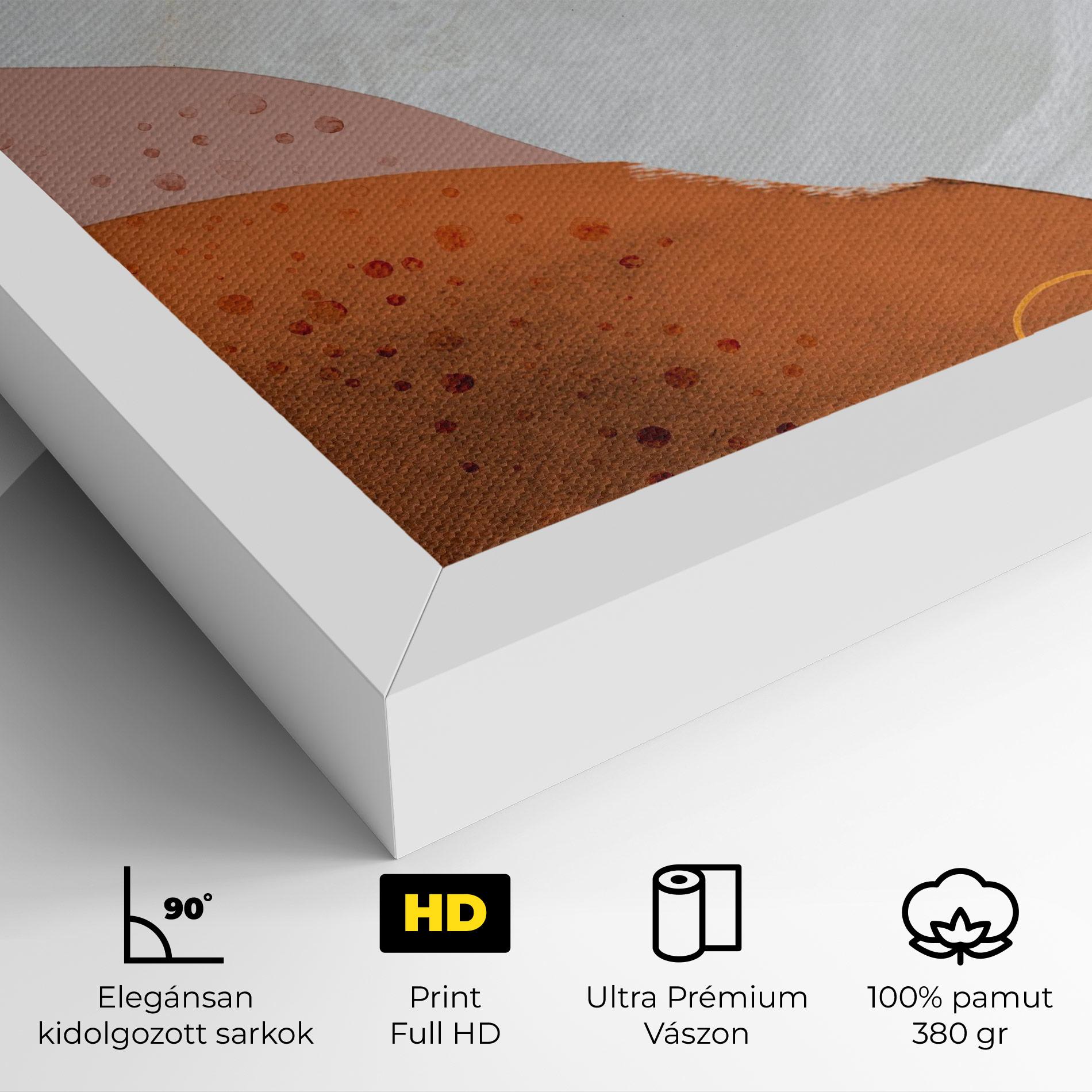 Vászonkép Orange Yellow Line mockup 4