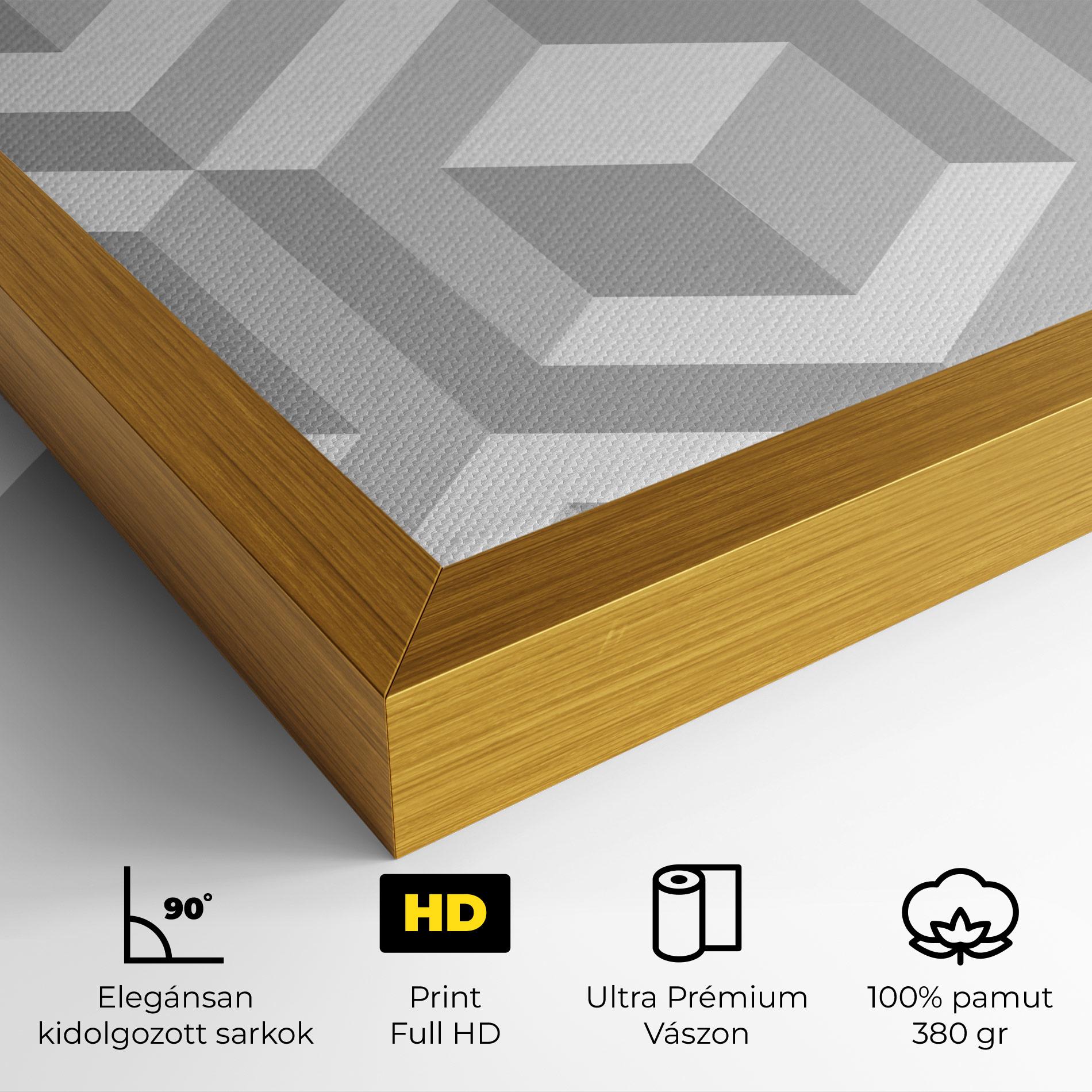 Vászonkép 3d Square mockup 4