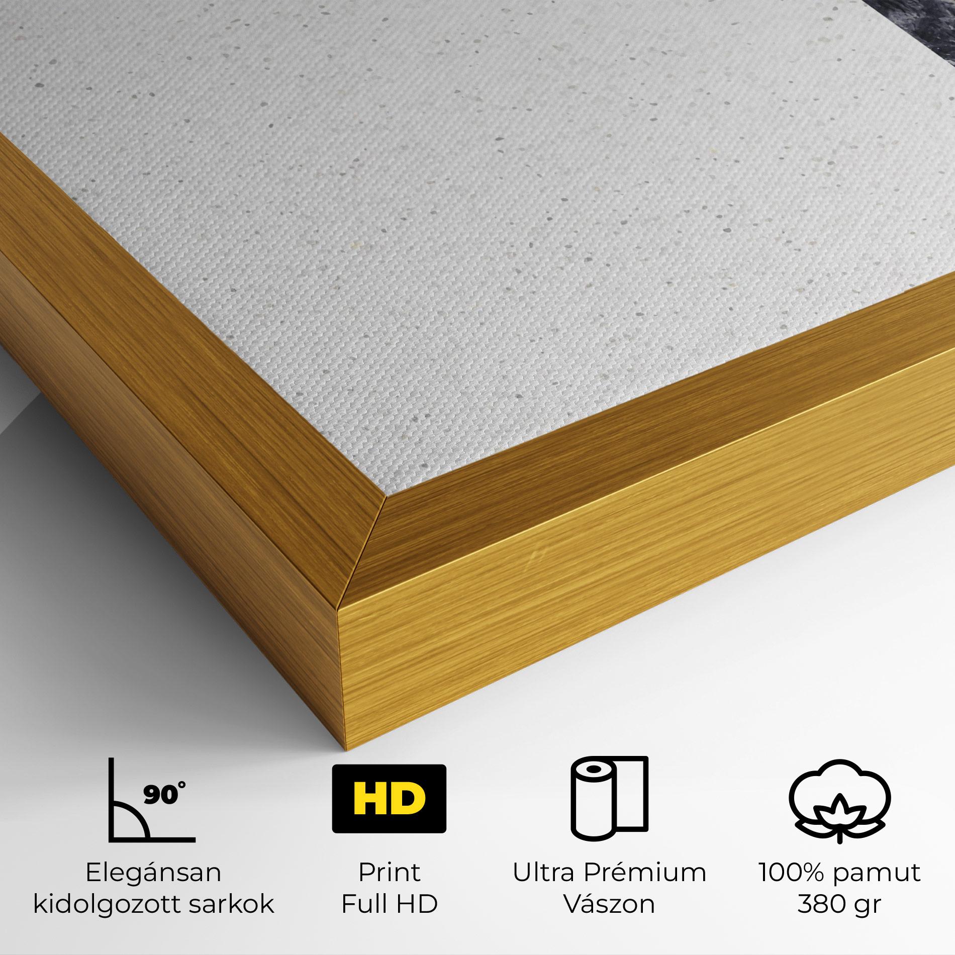 Vászonkép Big Hexagon mockup 4