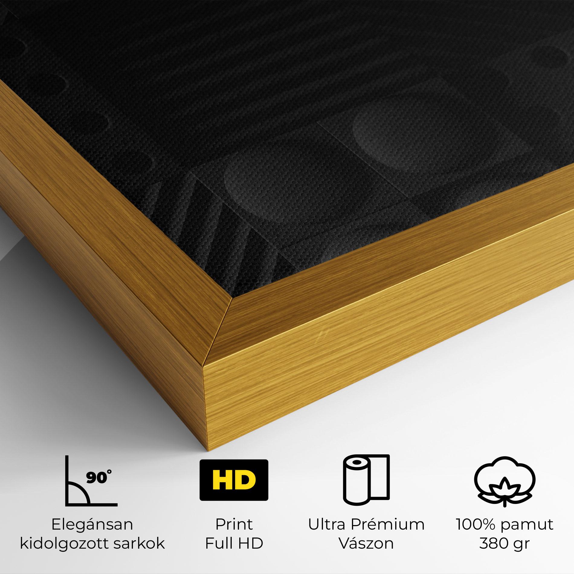 Vászonkép Black Square Circle mockup 4