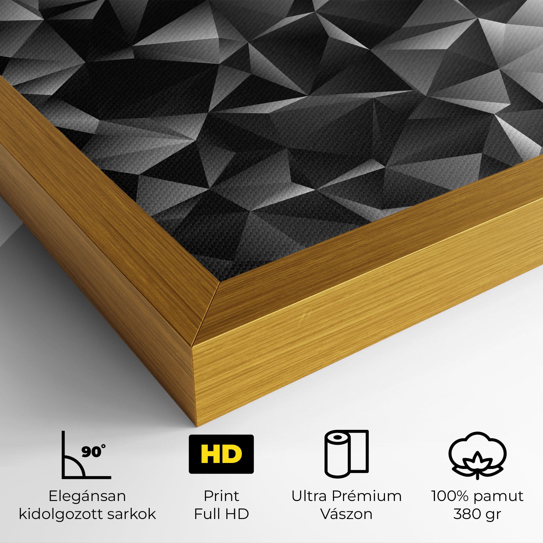 Black Triangle Pattern mockup 4