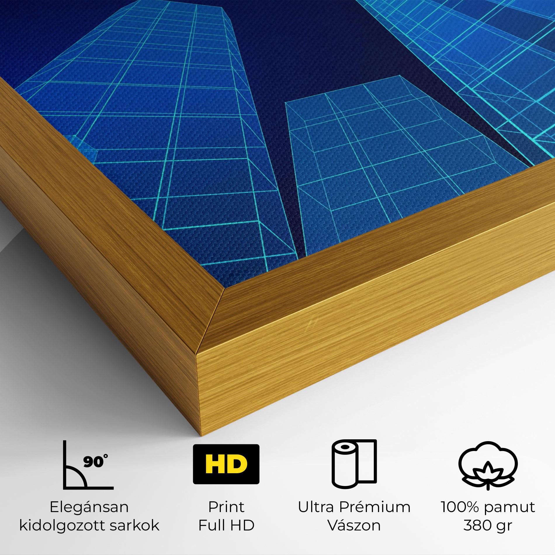 Vászonkép Blue Buildings mockup 4