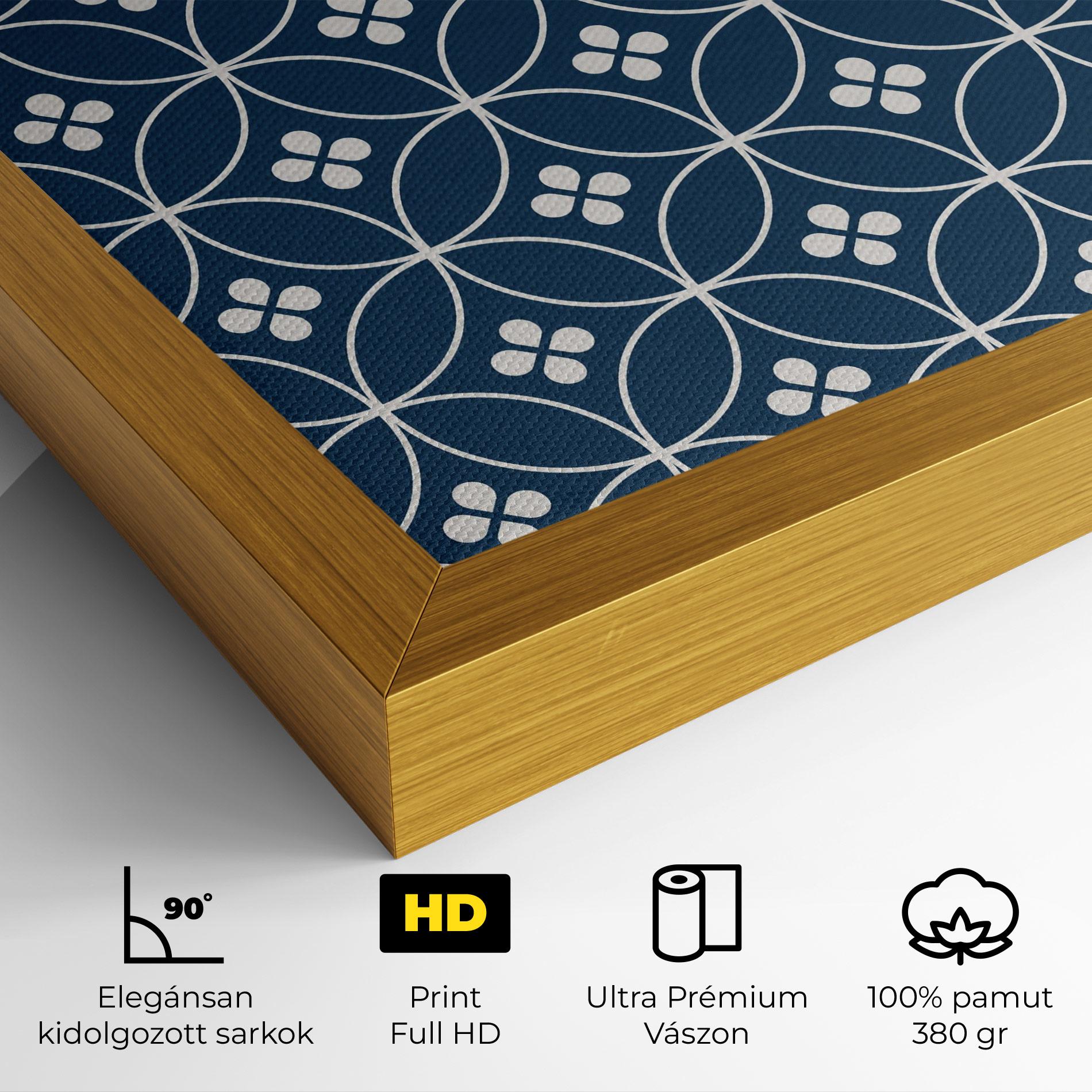 Vászonkép Blue Circle mockup 4