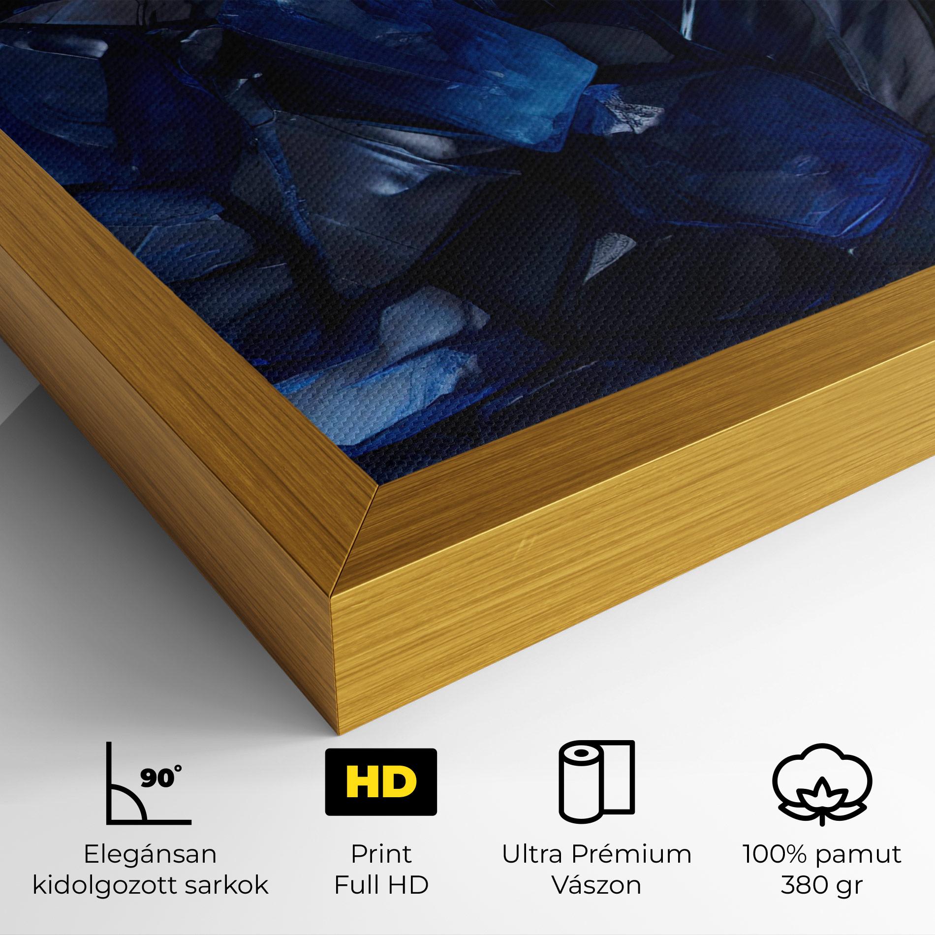 Vászonkép Blue Crystal Shape mockup 4