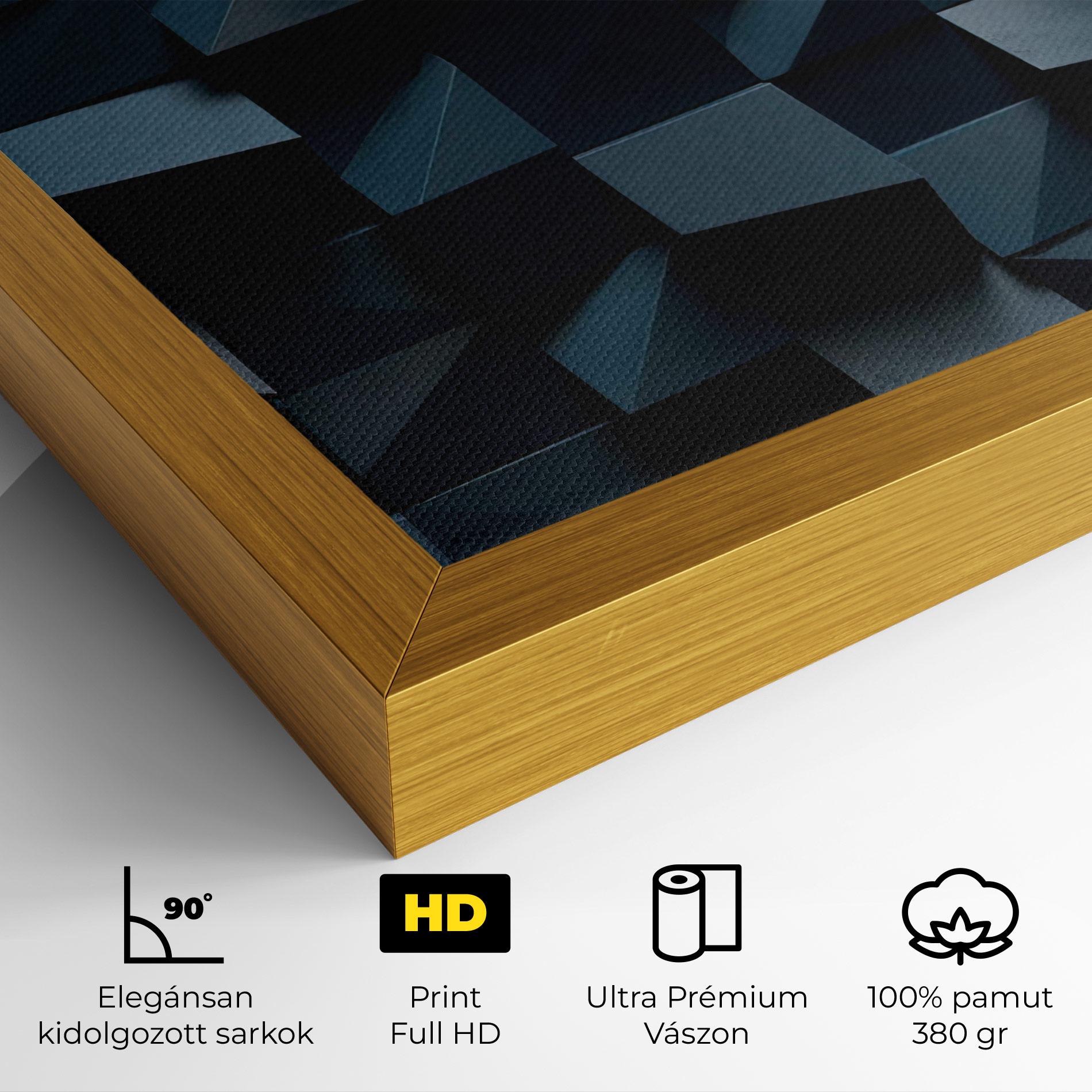 Vászonkép Dark Blue Square mockup 4