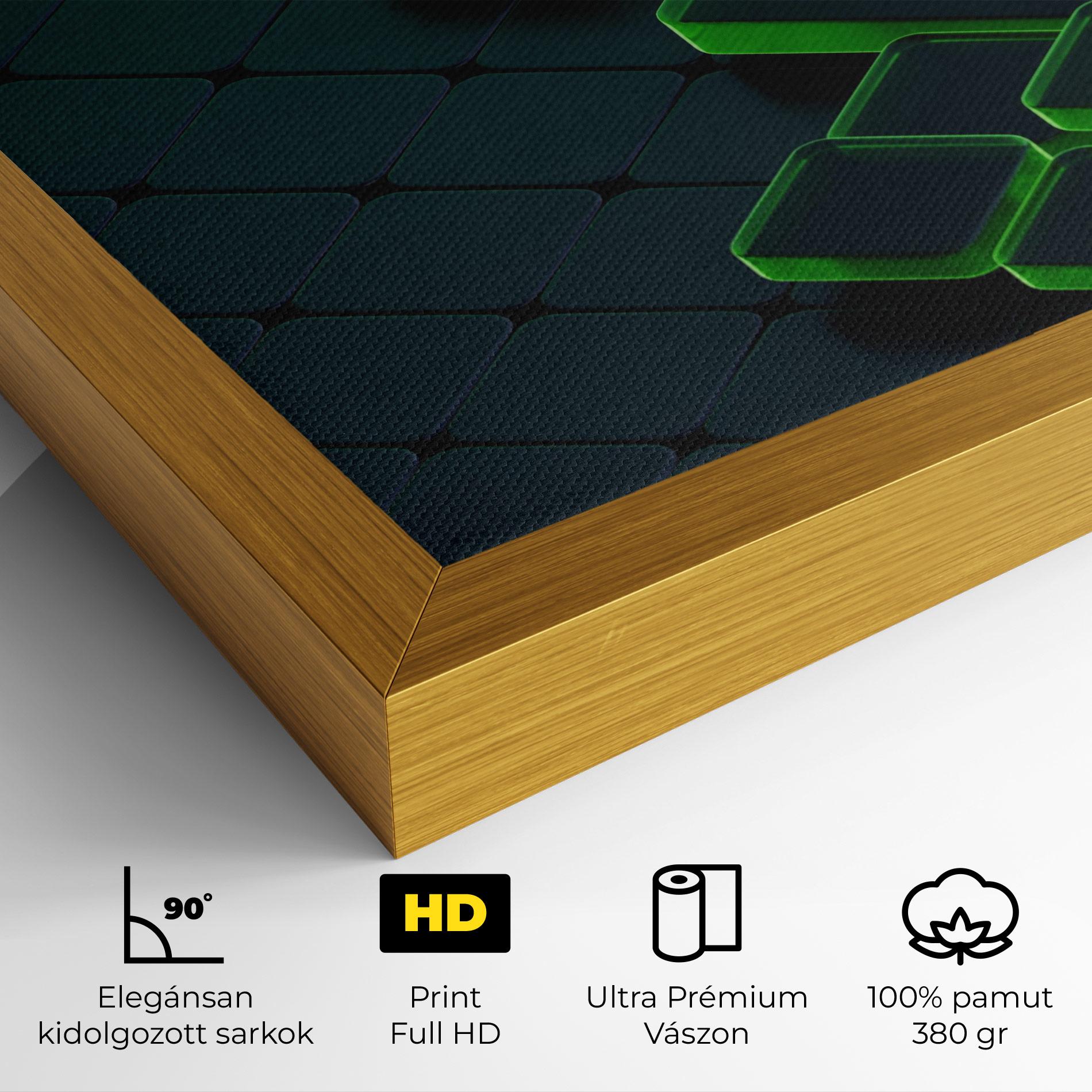 Vászonkép Green Square Floating mockup 4