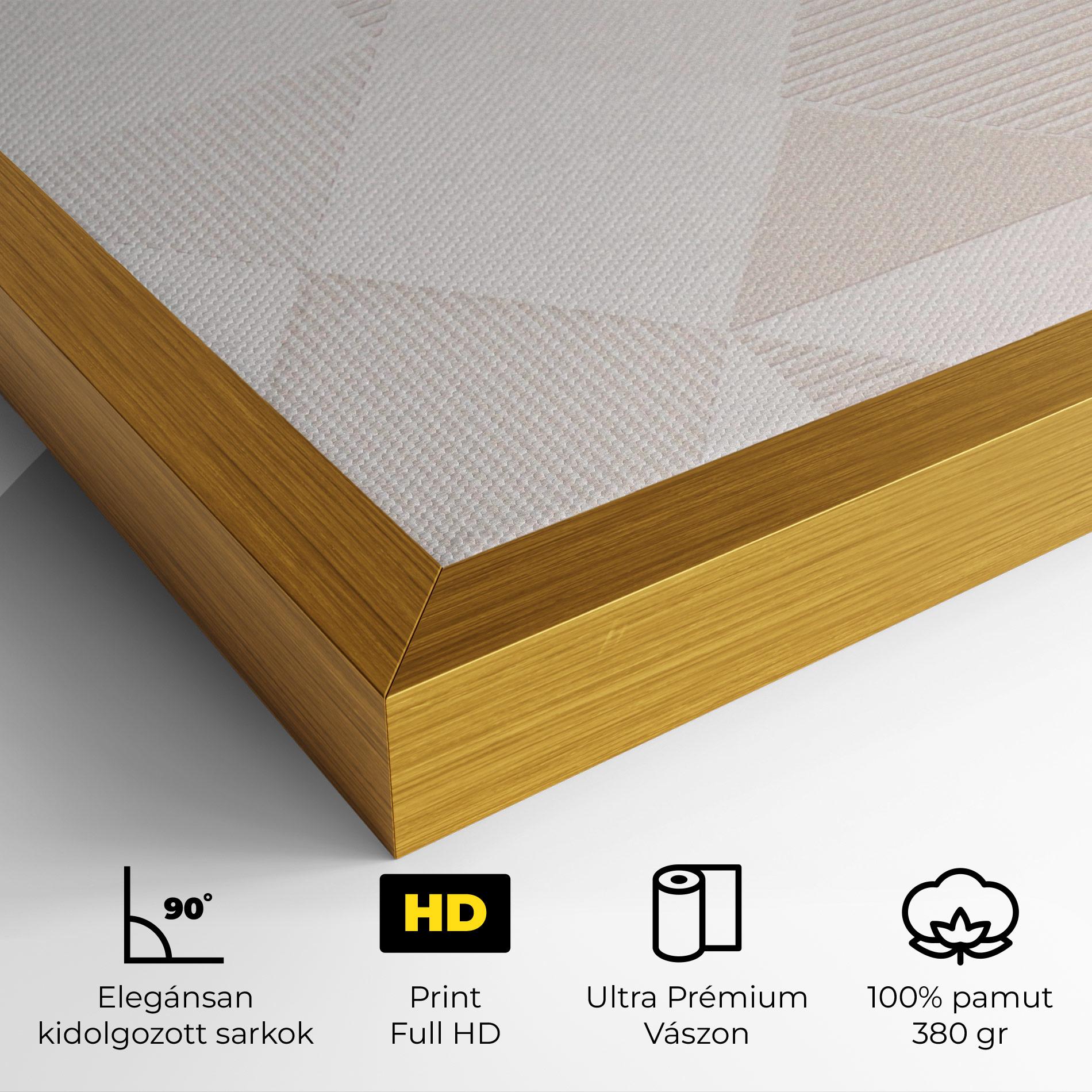 Vászonkép Light Cream Rhombus mockup 4