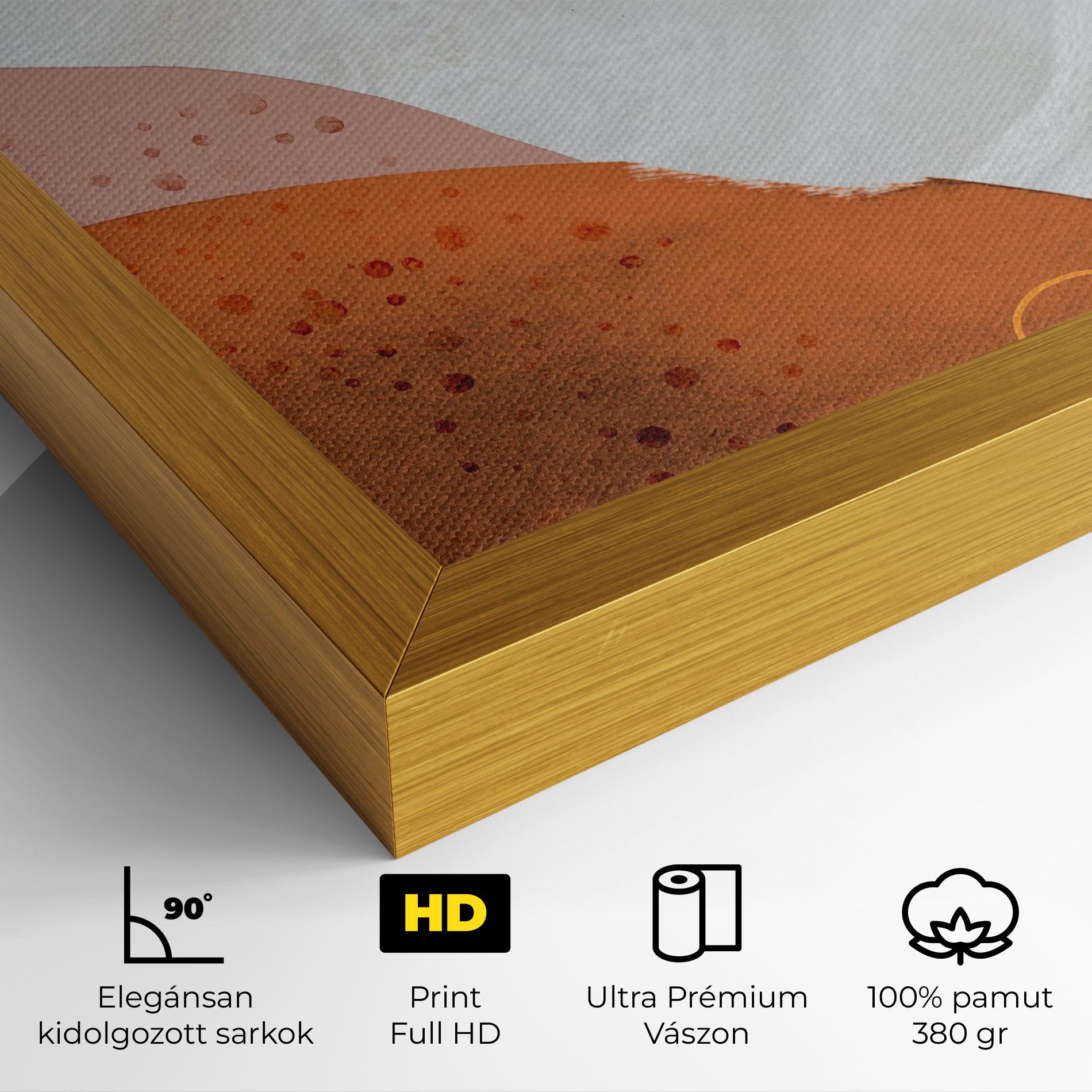 Vászonkép Orange Yellow Line mockup 4