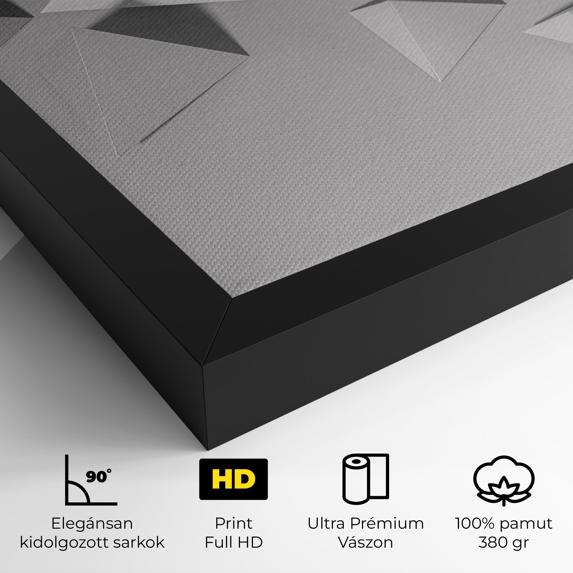 3d White Triangle mockup 4