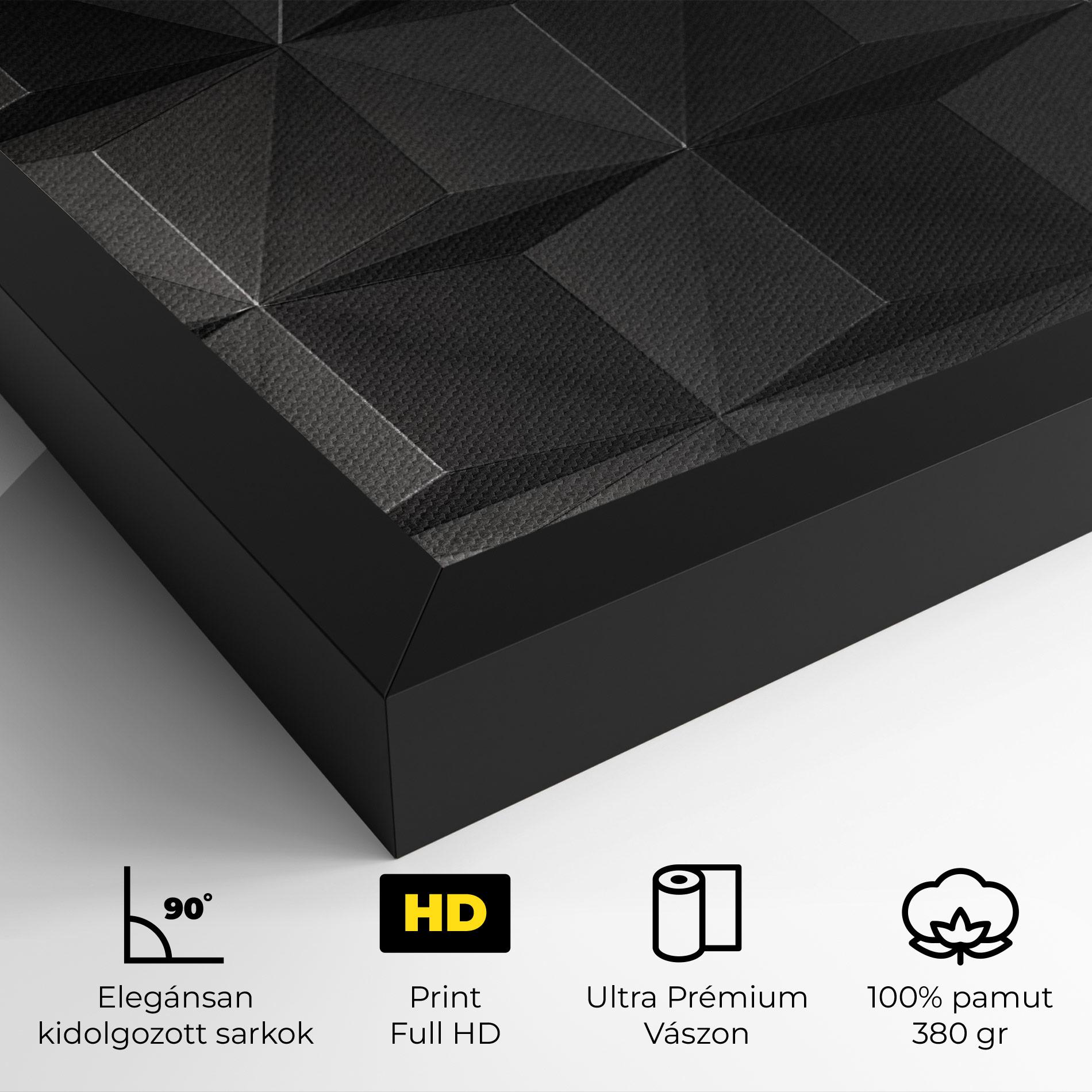 Vászonkép Black Shade Triangle mockup 4