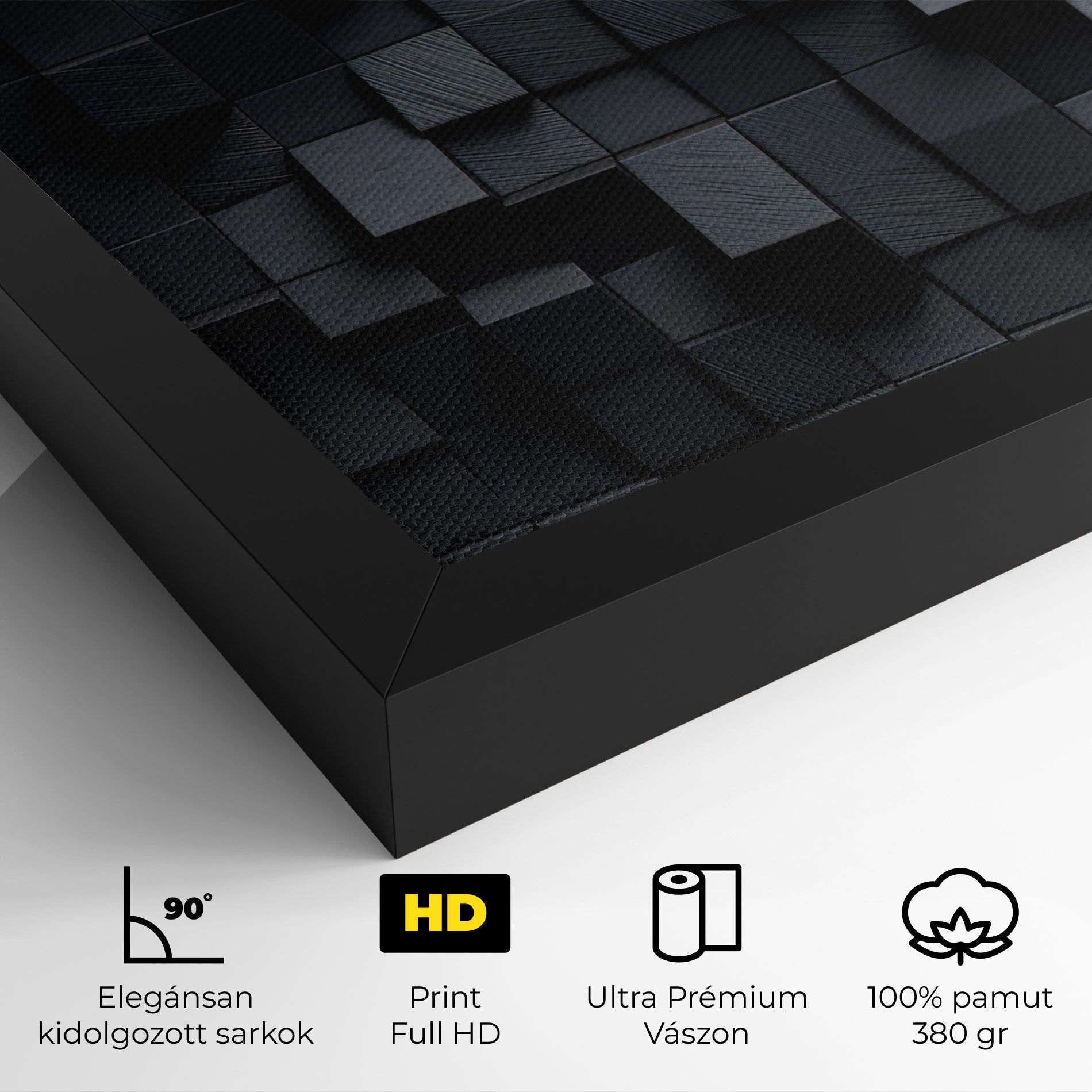 Black Square Pattern mockup 4