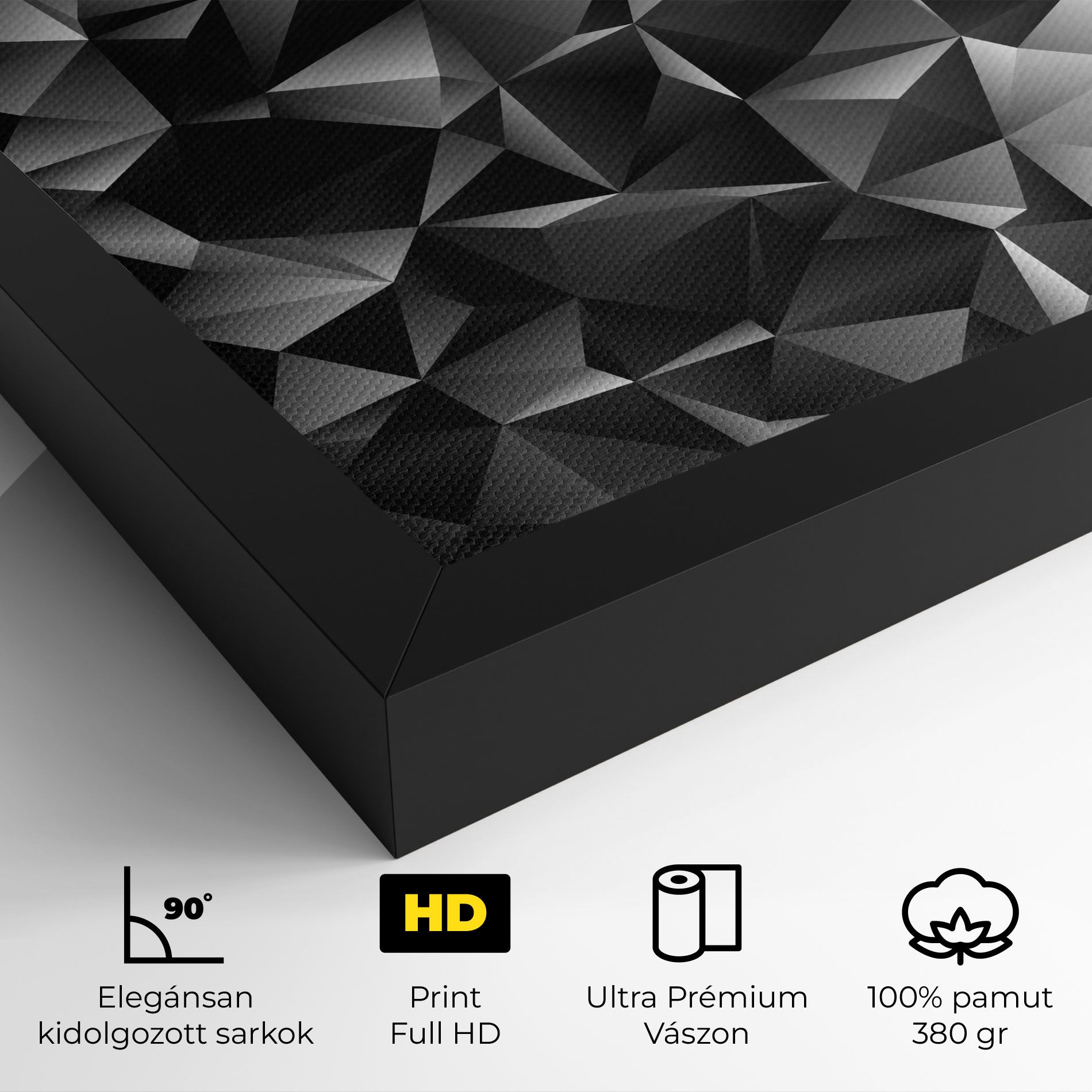 Black Triangle Pattern mockup 4